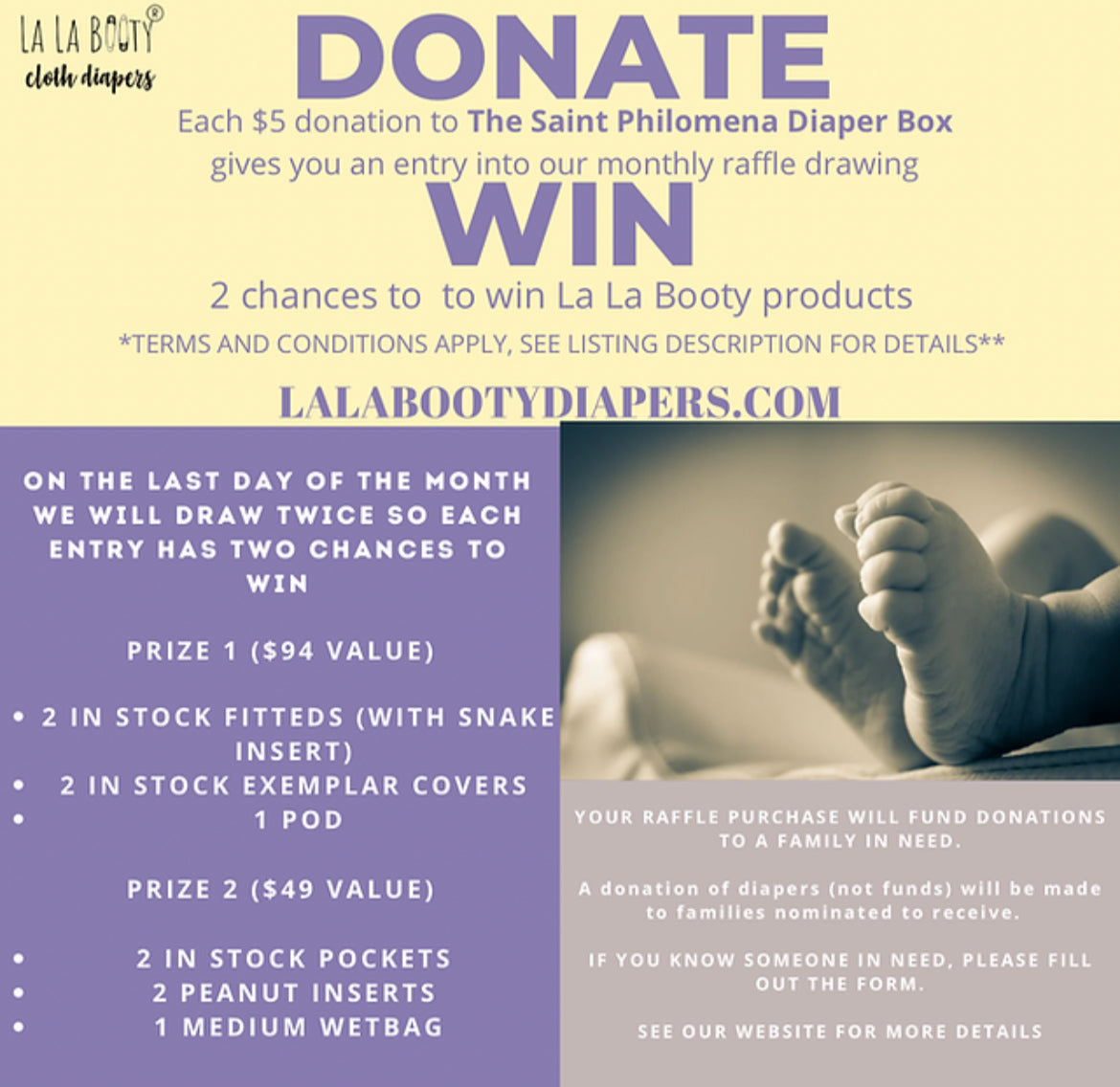 St. Philomena Diaper Box