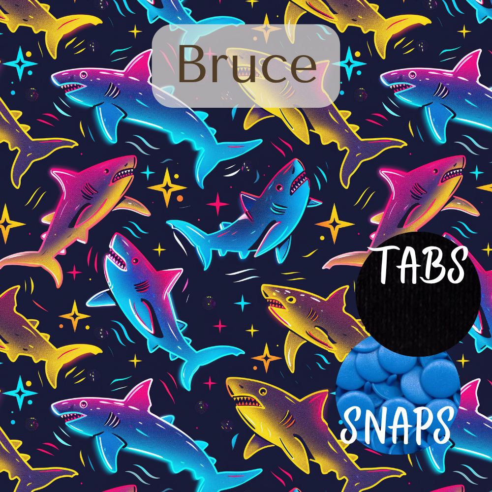 Bruce Print Pocket Diaper Middlest and Maximest Flex Sizing