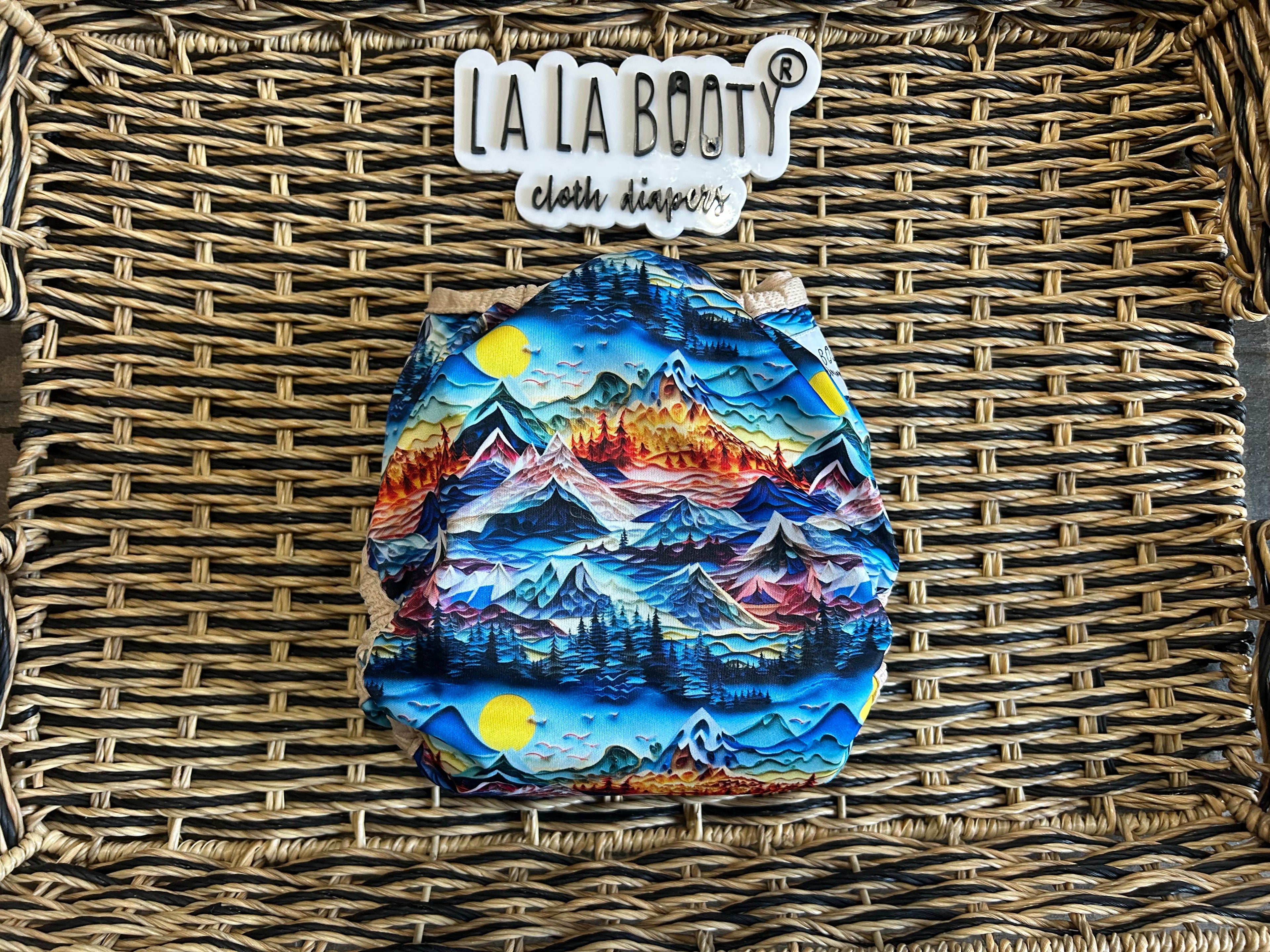 Cumberland Print Cover Diaper Middlest and Maximest Flex Sizing