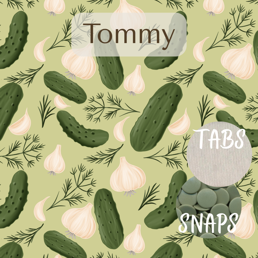 Tommy Print Pocket Diaper Middlest and Maximest Flex Sizing