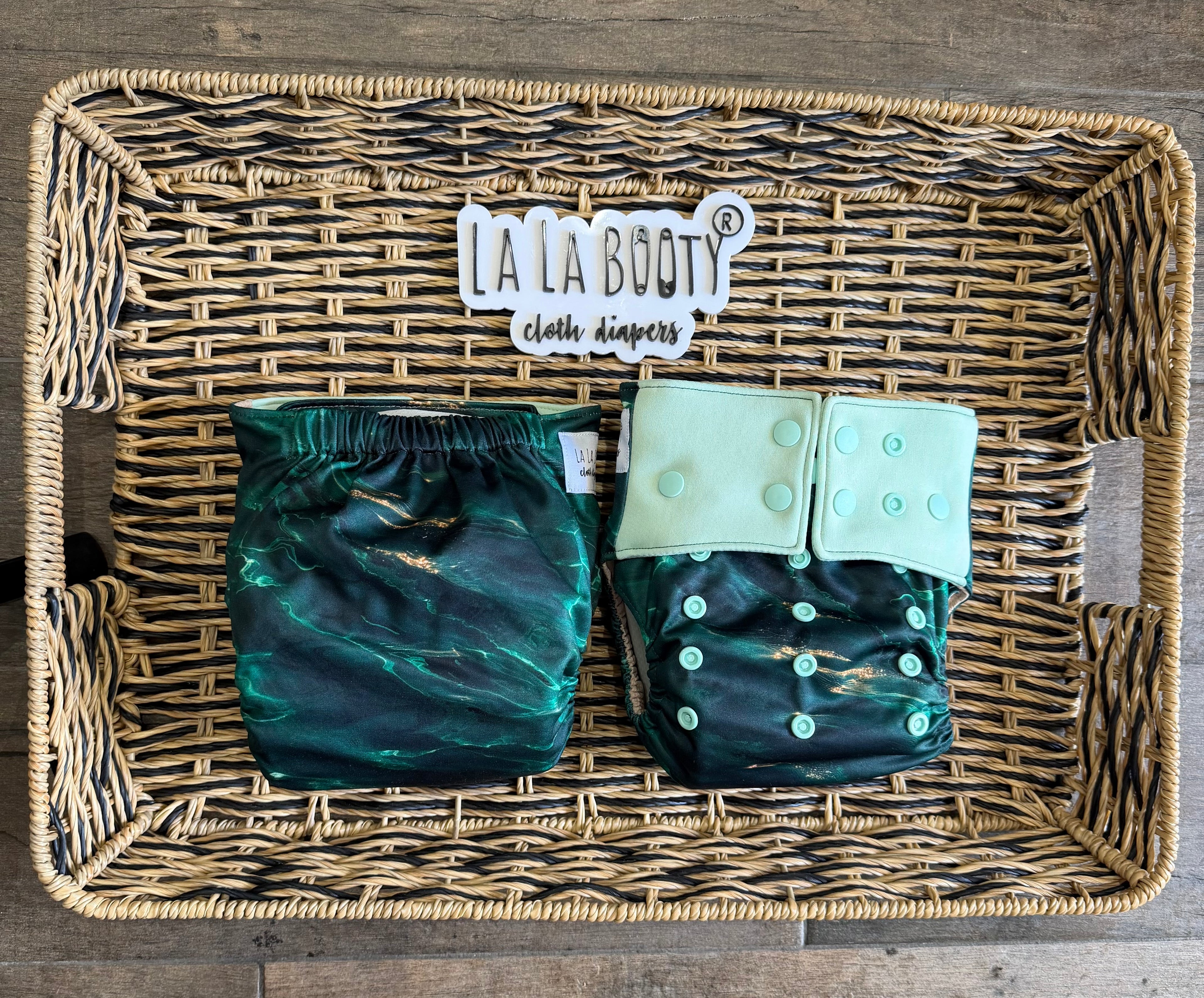 Dylan Print Pocket Diaper Middlest and Maximest Flex Sizing