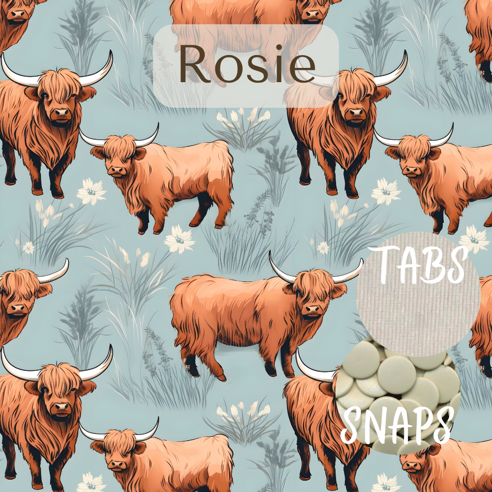 Rosie Print Pocket Diaper Middlest and Maximest Flex Sizing