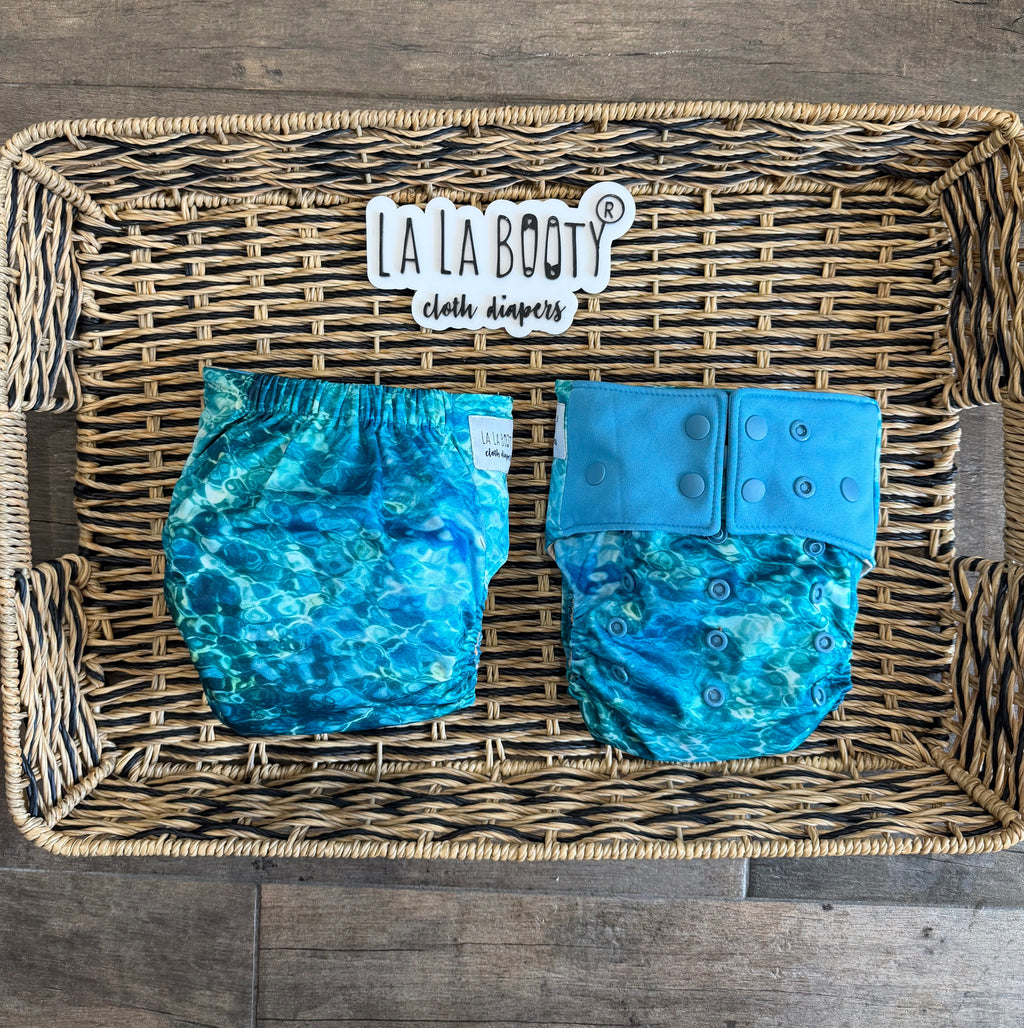 Maya Print Pocket Diaper Middlest and Maximest Flex Sizing