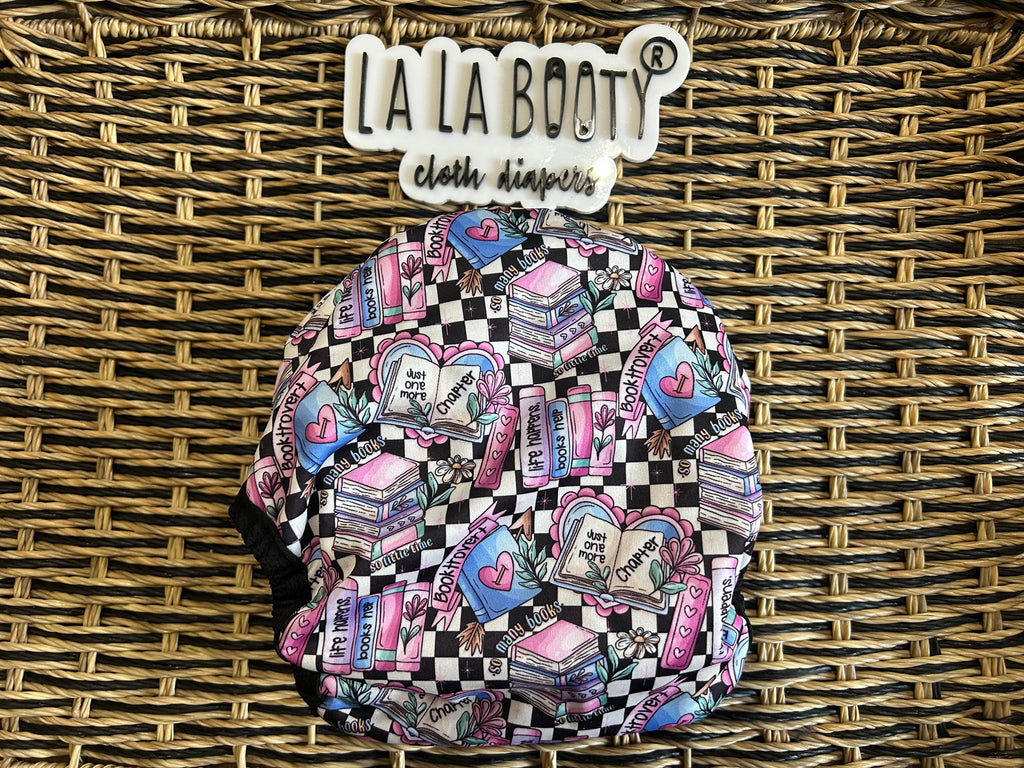 Bookish Print Cover Diaper Middlest and Maximest Flex Sizing