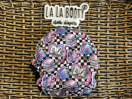 Bookish Print Cover Diaper Middlest and Maximest Flex Sizing