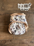 Mama's Love Print Fluffluxe Middlest Fitted Diaper (9-40lbs)