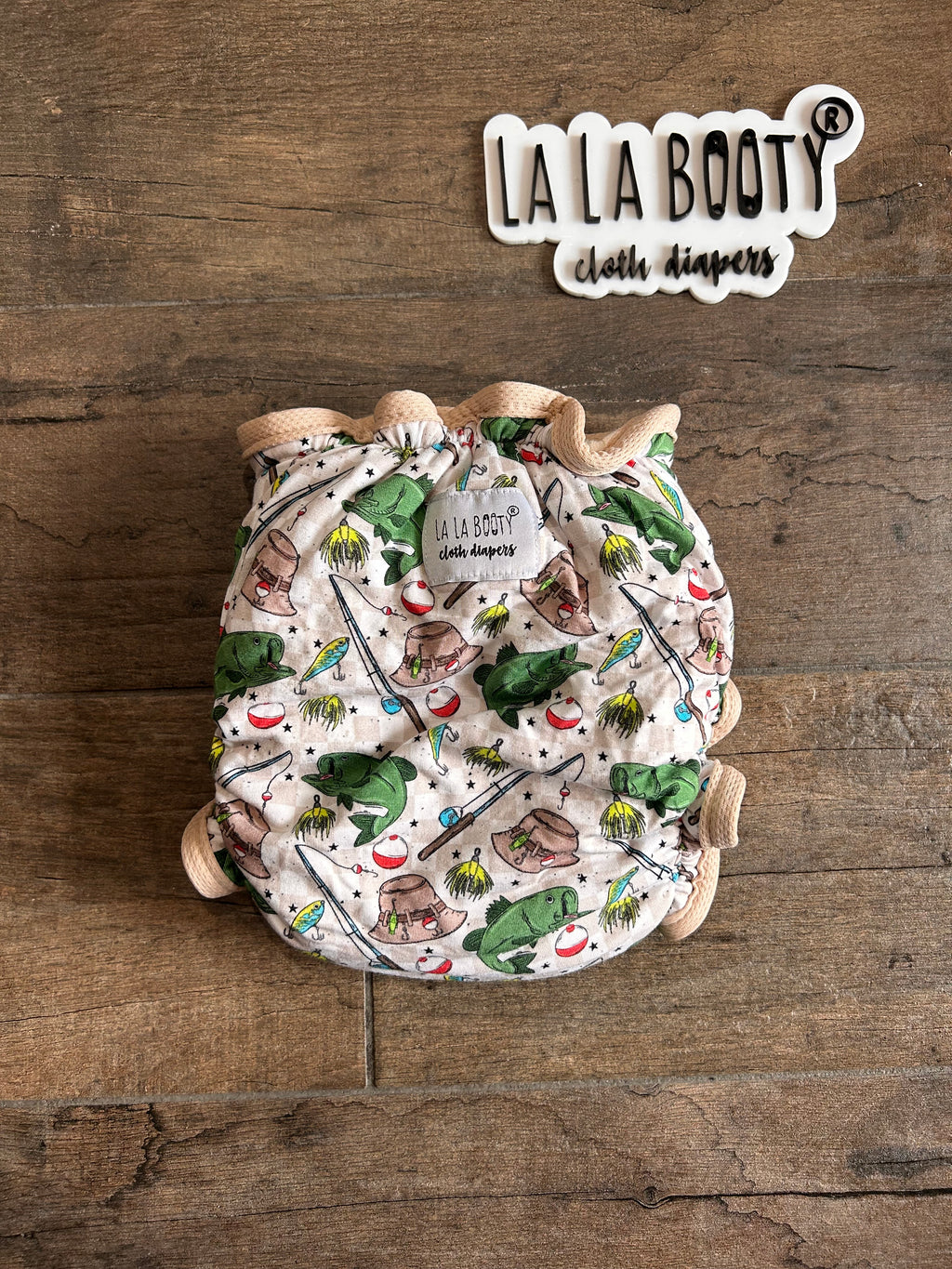 Flip Print Fluffluxe Middlest Fitted Diaper (9-40lbs)