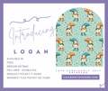 Logan Print Pocket Diaper Middlest and Maximest Flex Sizing