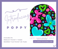 Poppy Print Pocket Diaper Middlest and Maximest Flex Sizing
