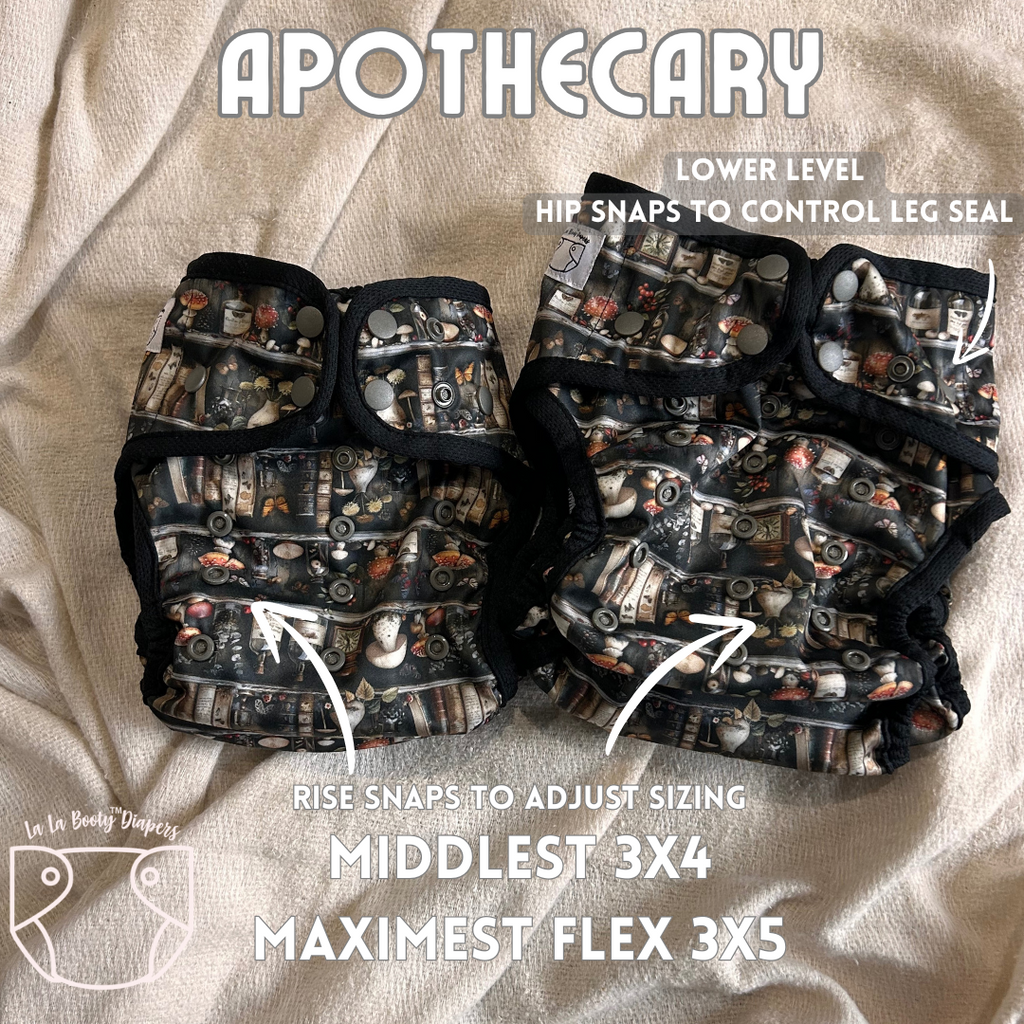 January '25 Print Cover Diapers Middlest and Maximest Flex Sizing