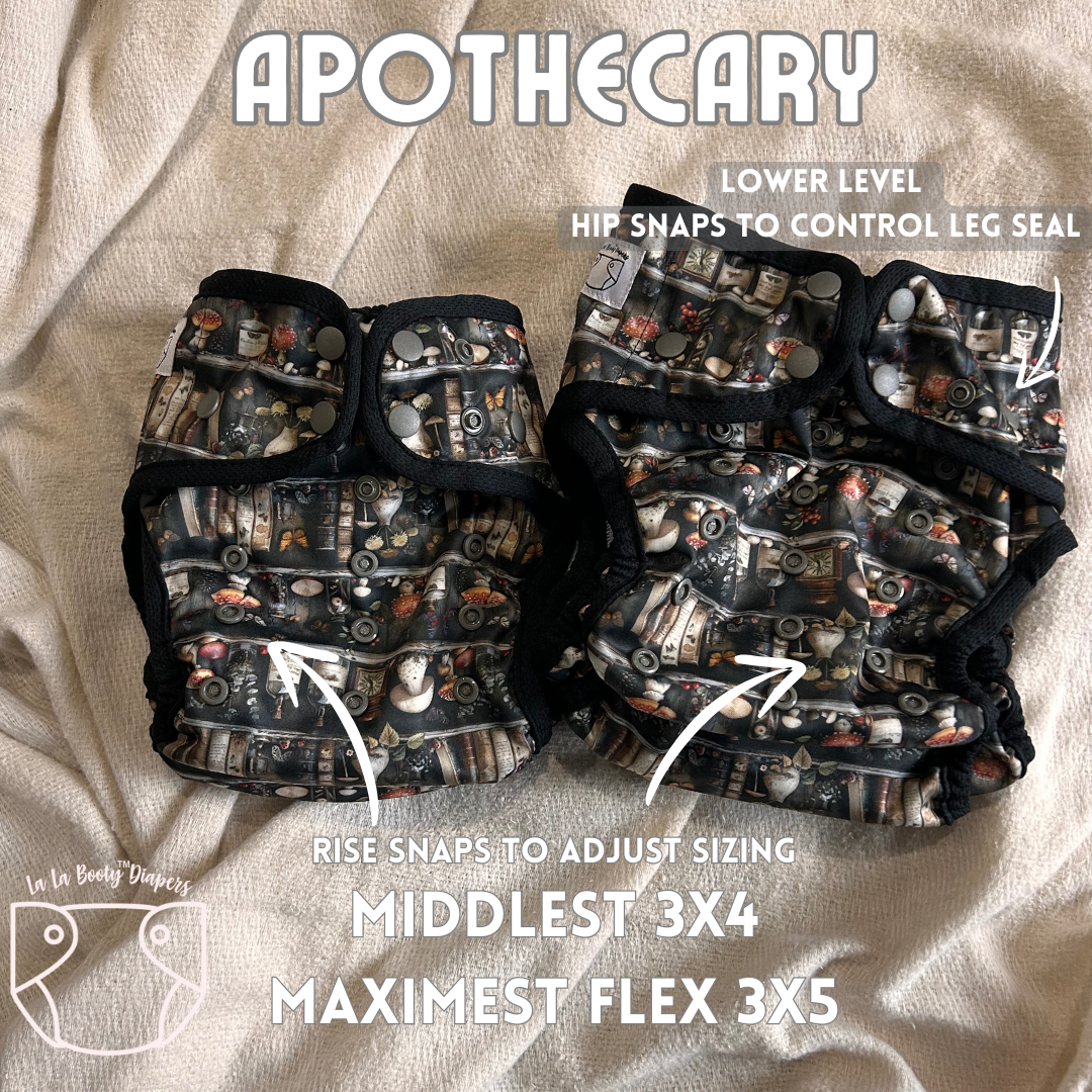 January '25 Print Cover Diapers Middlest and Maximest Flex Sizing