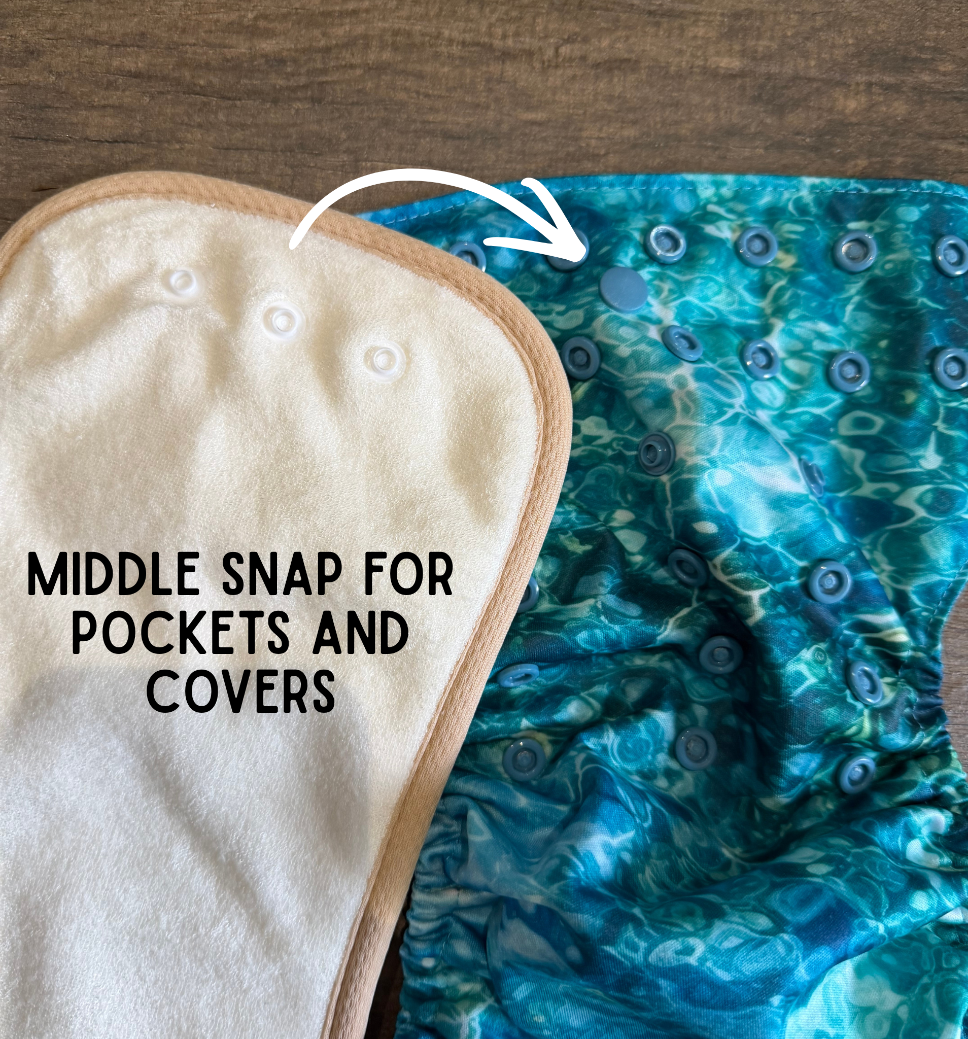 Peanut Inserts - 6 Layers Bamboo Terry & Hemp Cotton