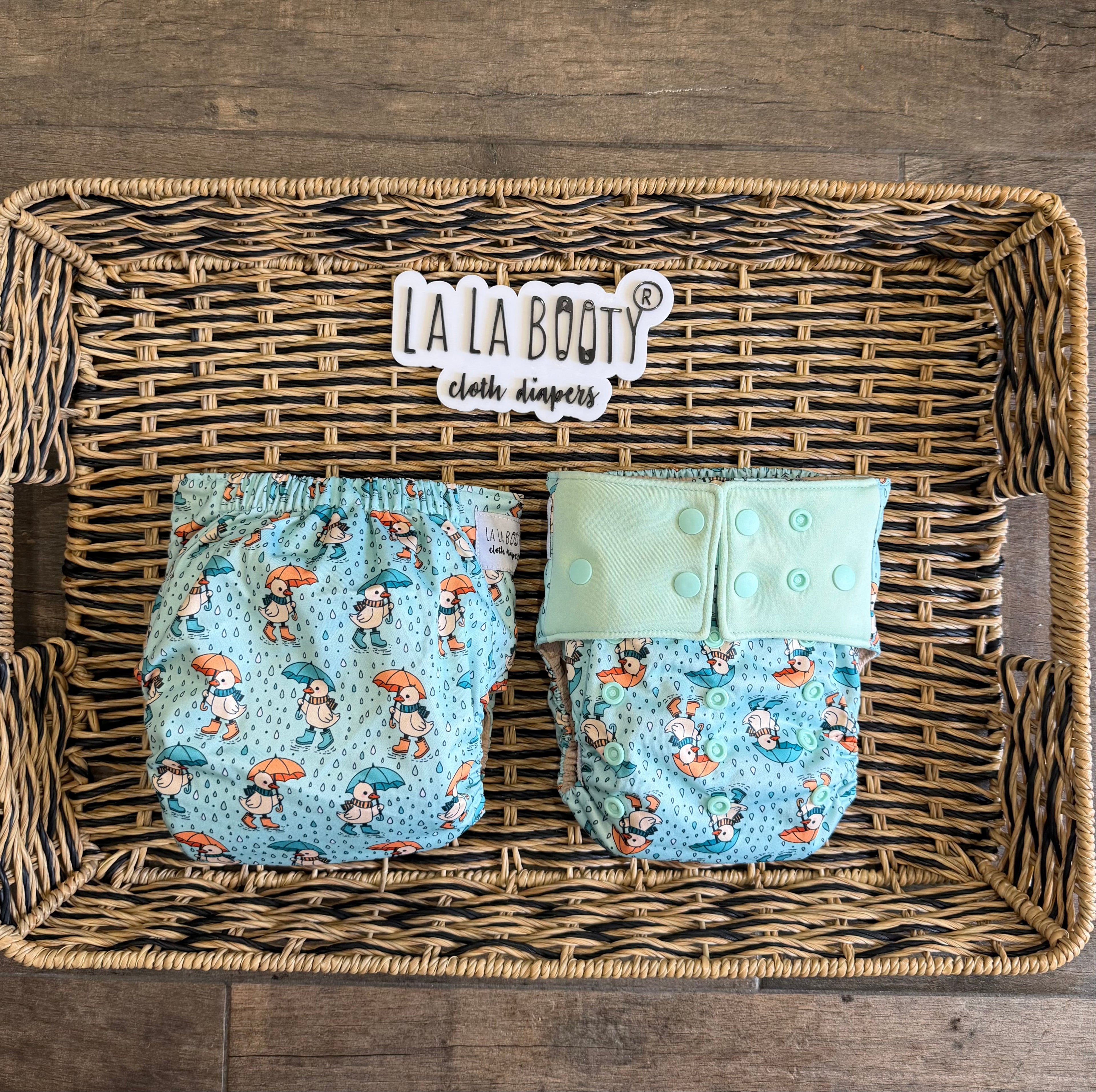 Logan Print Pocket Diaper Middlest and Maximest Flex Sizing