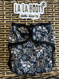 Literati Print Cover Diaper Middlest and Maximest Flex Sizing