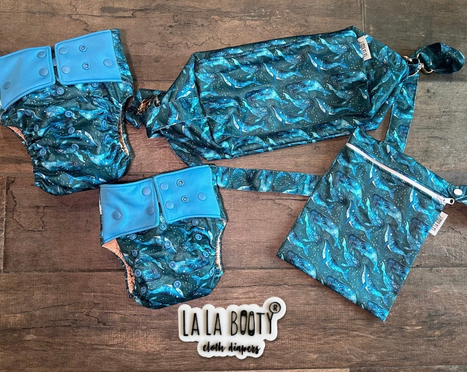 Bailey Print Pocket Diaper Middlest and Maximest Flex Sizing