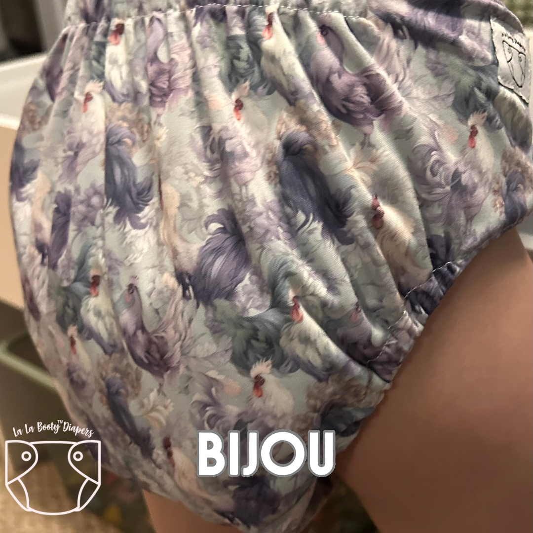 Bijou Print Pocket Diaper Middlest and Maximest Flex Sizing