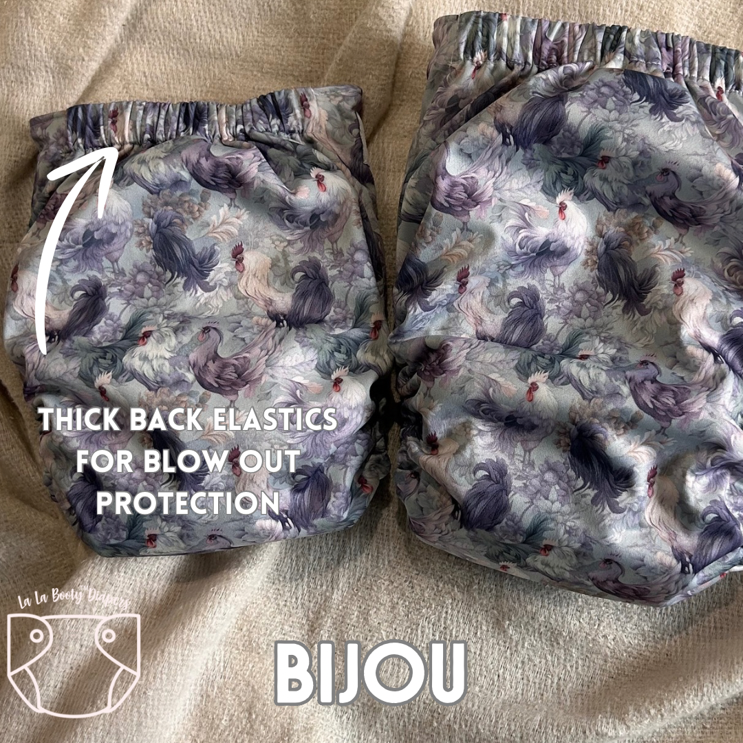 Bijou Print Pocket Diaper Middlest and Maximest Flex Sizing