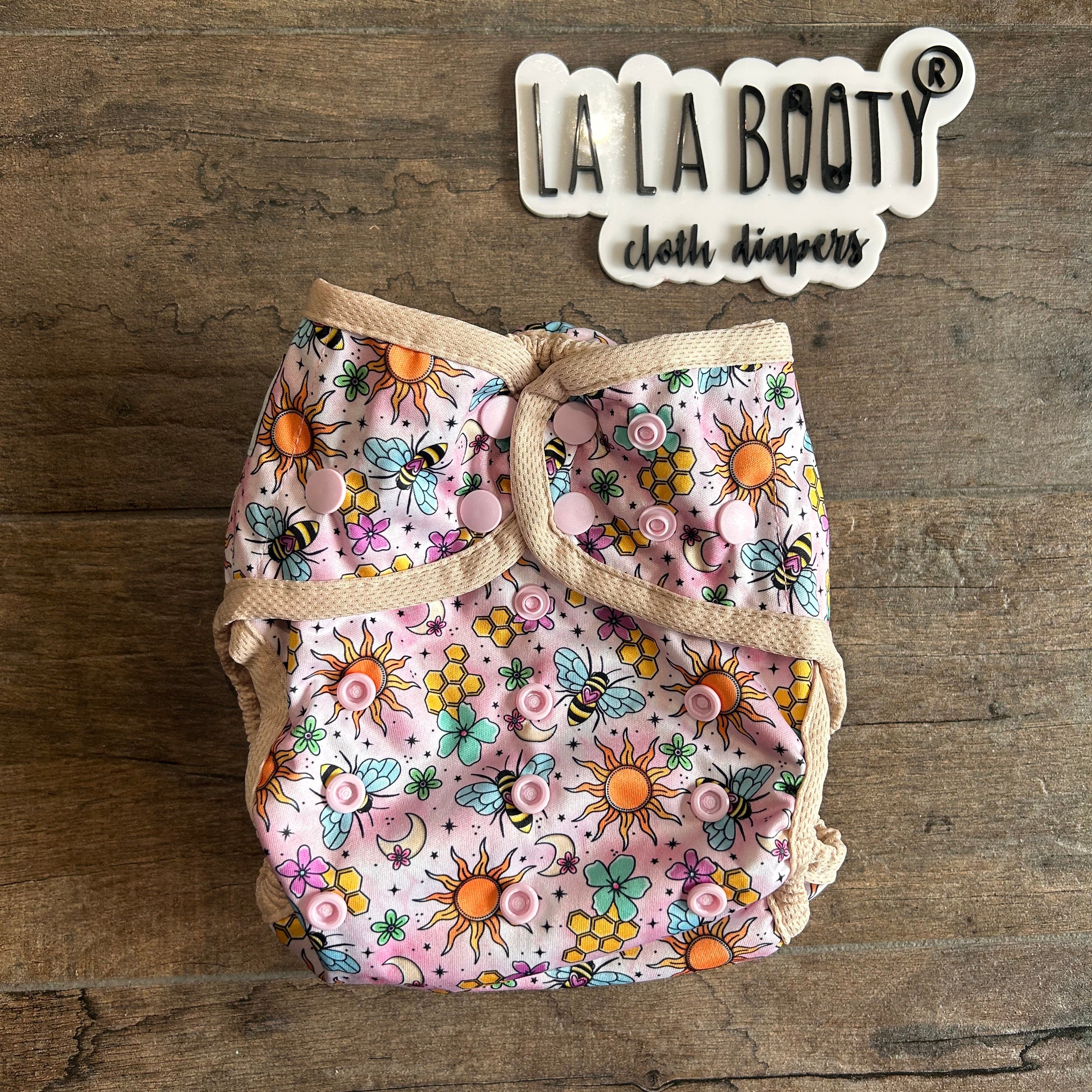 Astral Nectar Print Cover Diaper Middlest and Maximest Flex Sizing