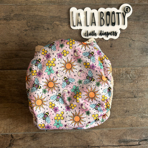 Astral Nectar Print Cover Diaper Middlest and Maximest Flex Sizing