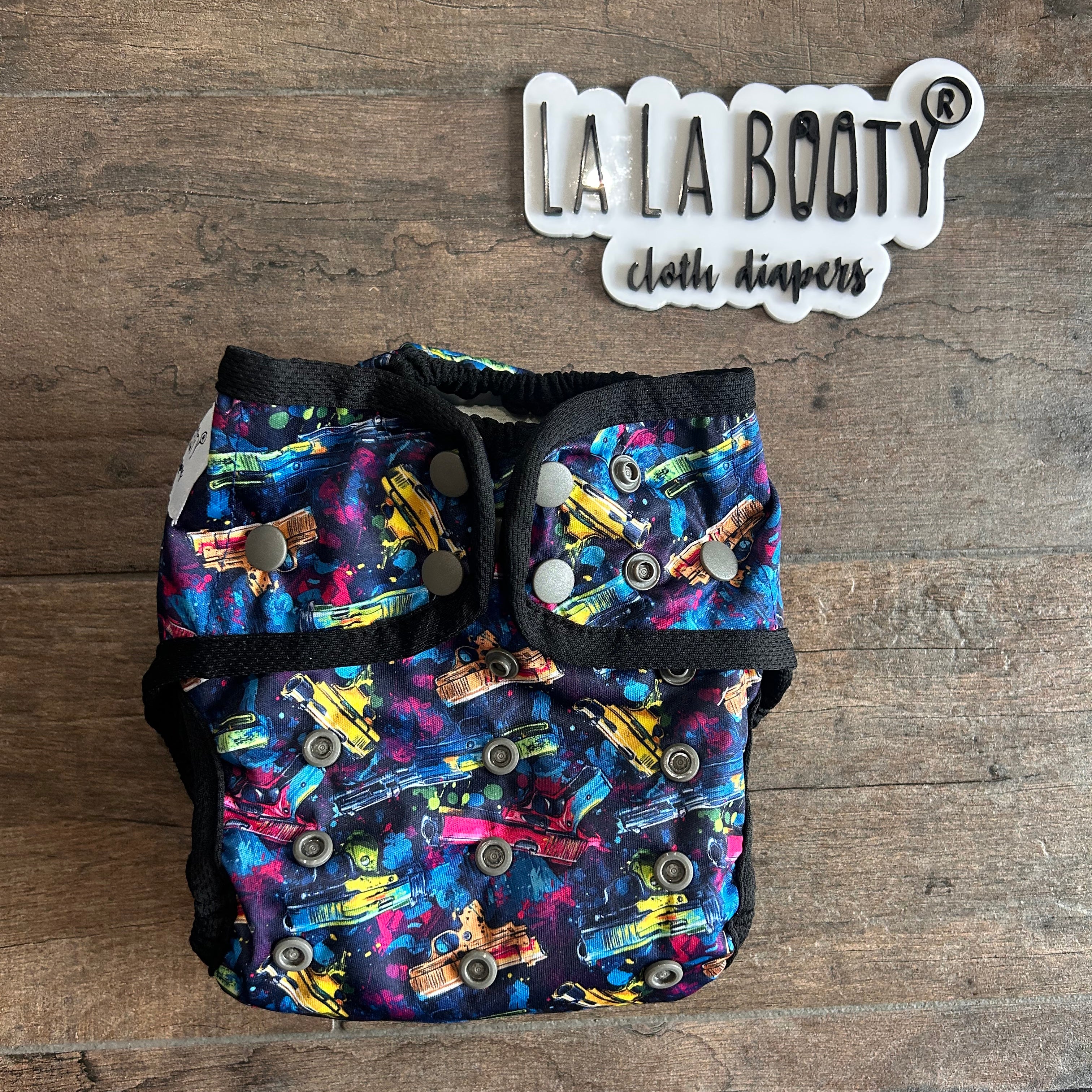 Chroma Armory Print Cover Diaper Middlest and Maximest Flex Sizing