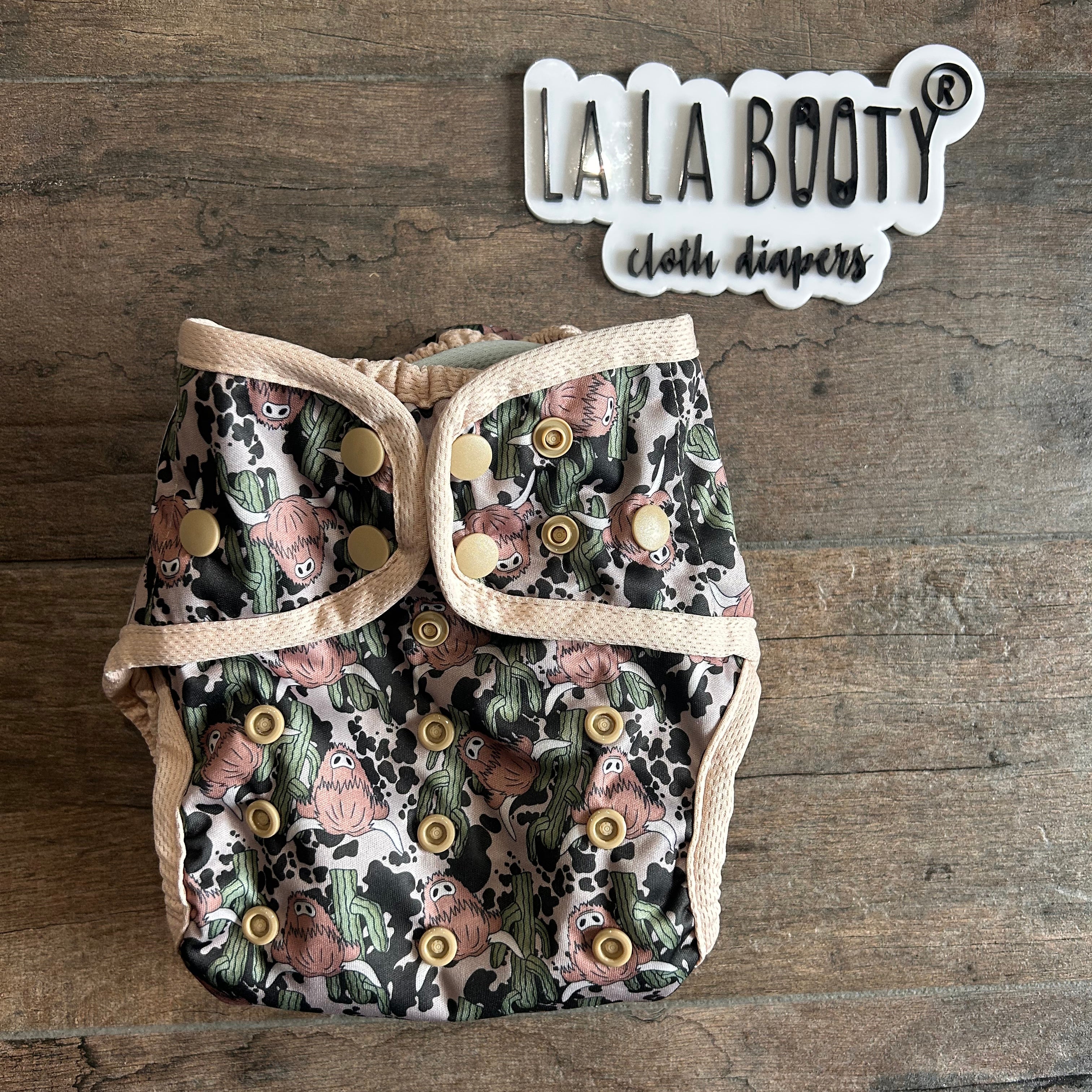Grazie Print Cover Diaper Middlest and Maximest Flex Sizing