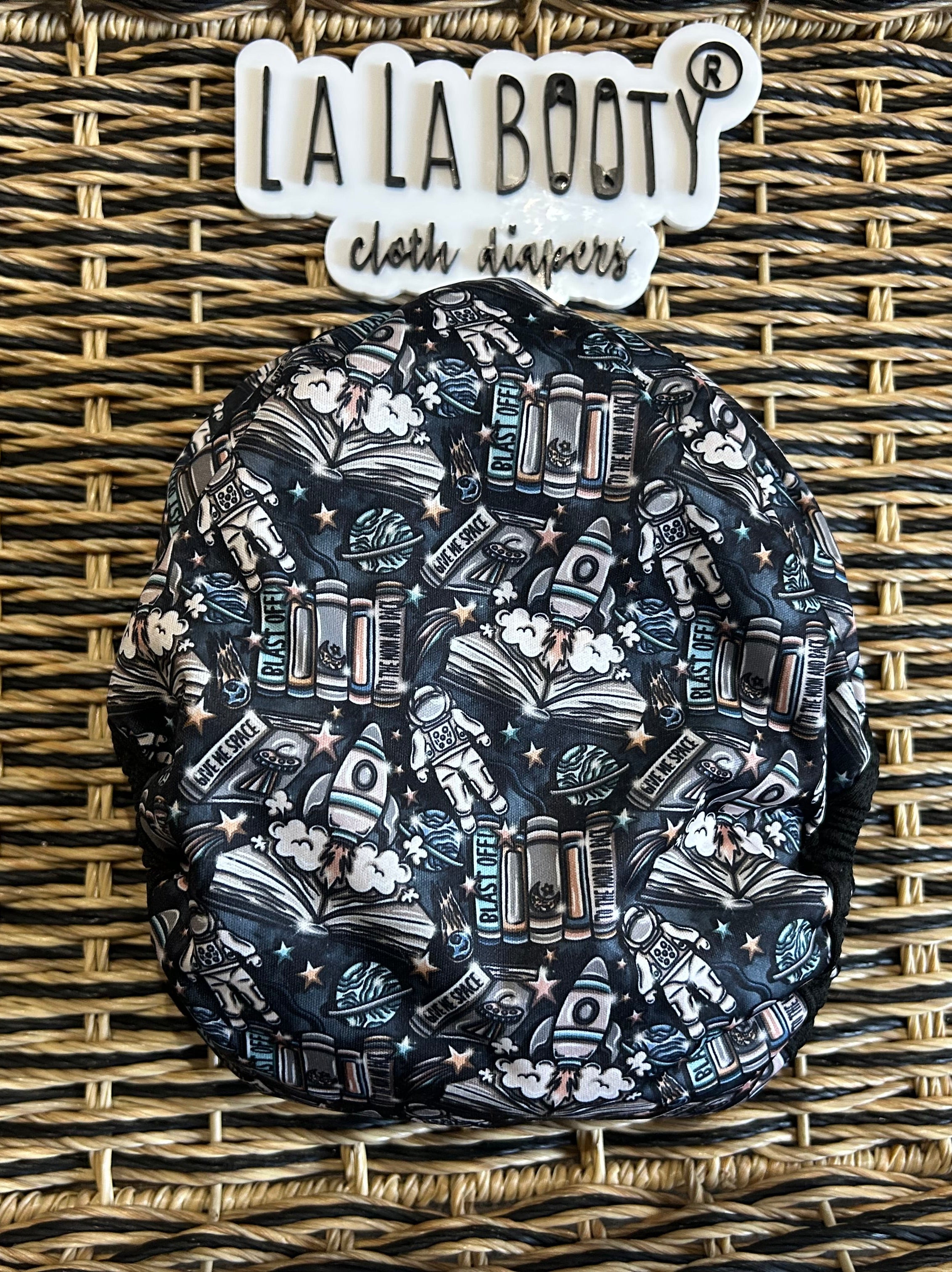 Literati Print Cover Diaper Middlest and Maximest Flex Sizing