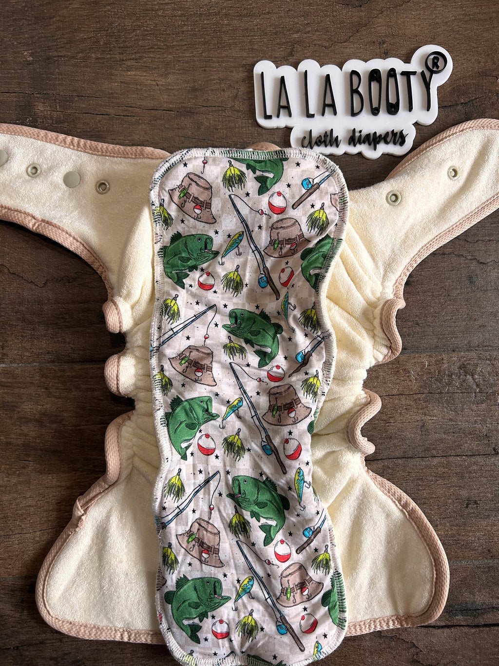 Flip Print Fluffluxe Middlest Fitted Diaper (9-40lbs)