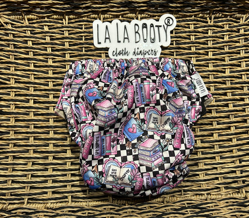 Bookish Print Pull up style Trainer