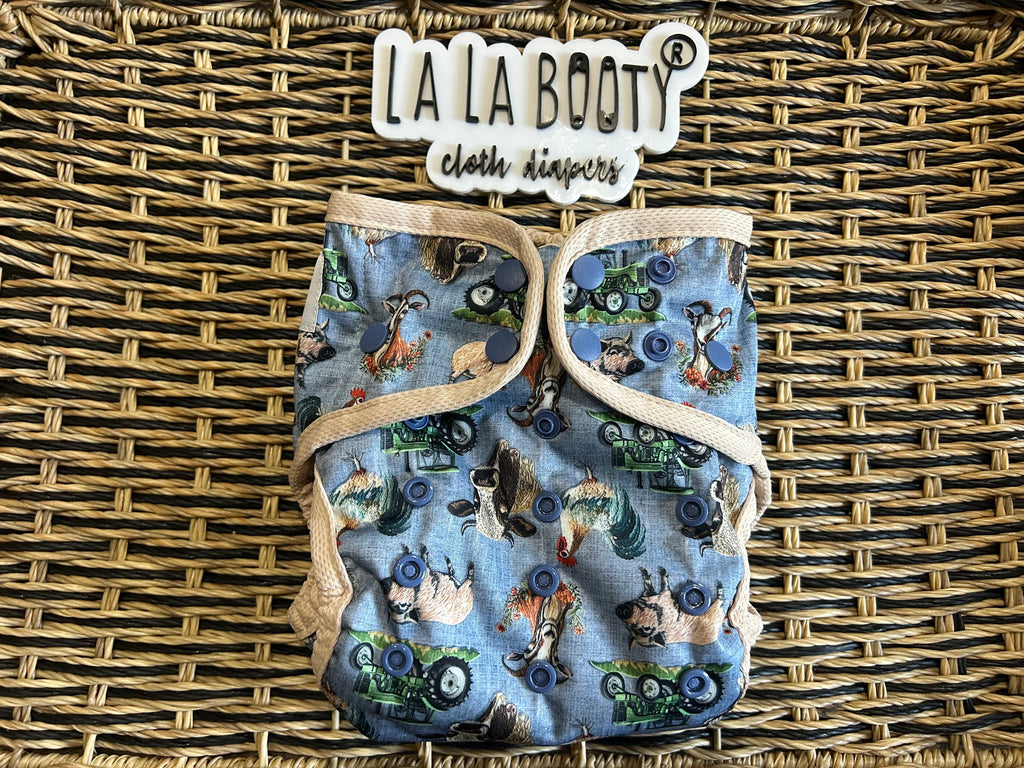 Larry Print Cover Diaper Middlest and Maximest Flex Sizing
