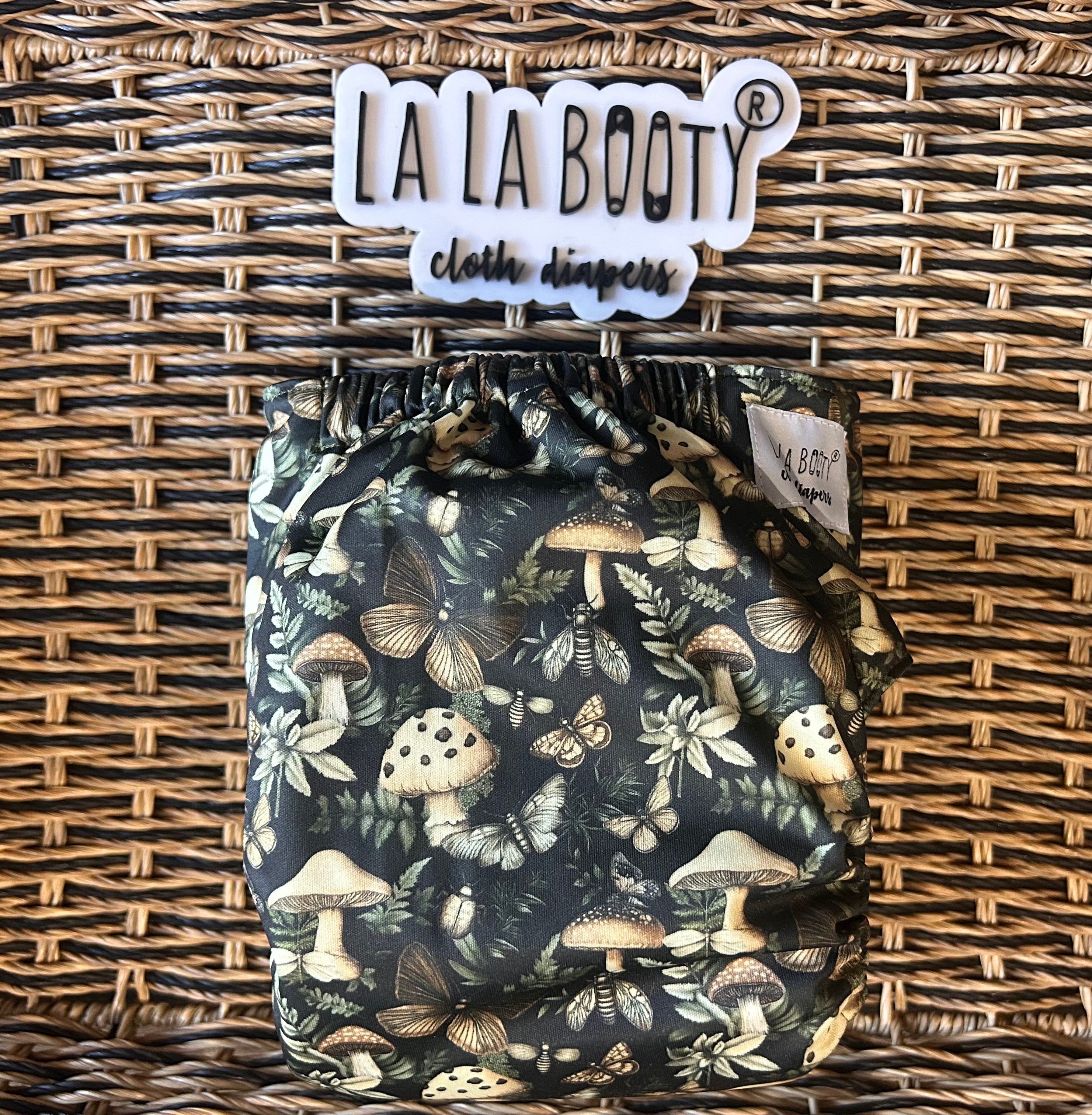 Earth Print Pocket Diaper Middlest and Maximest Flex Sizing