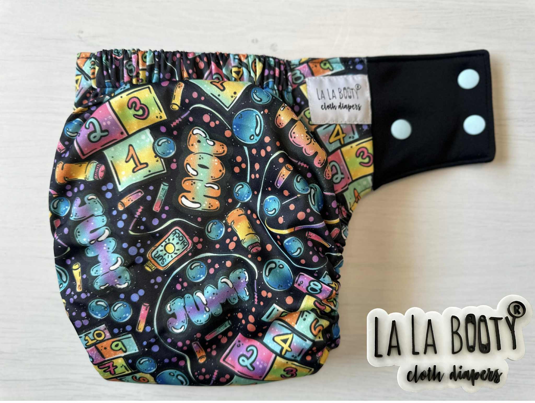 Easy Peasy Print Pocket Diaper Middlest and Maximest Flex Sizing