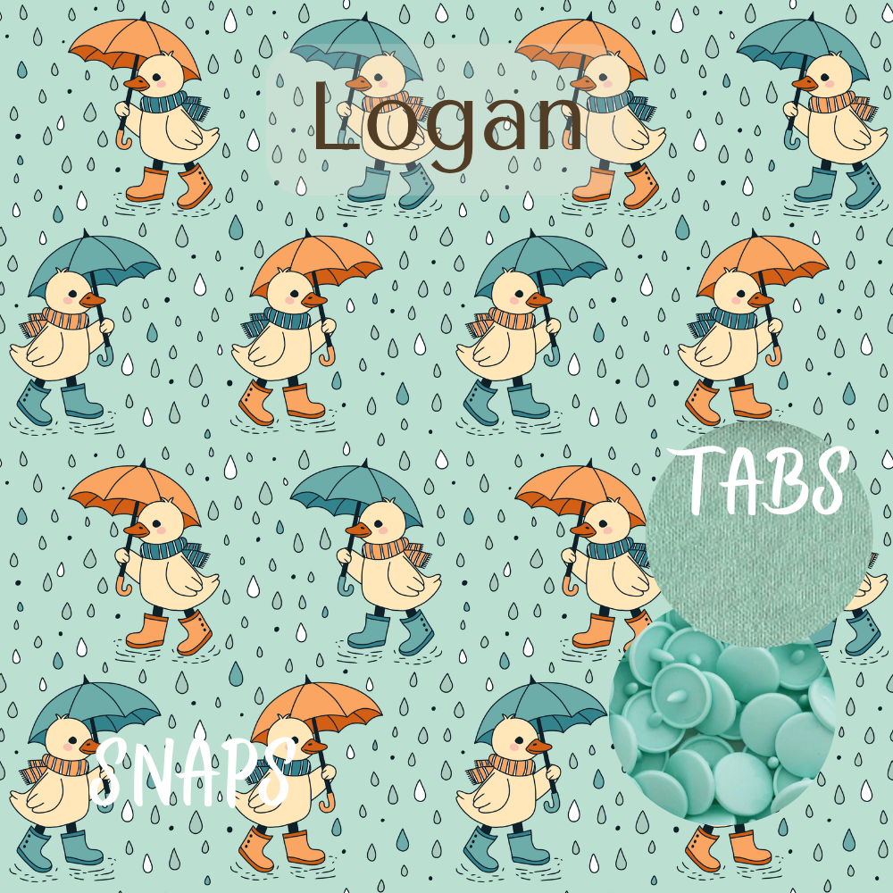 Logan Print Pocket Diaper Middlest and Maximest Flex Sizing