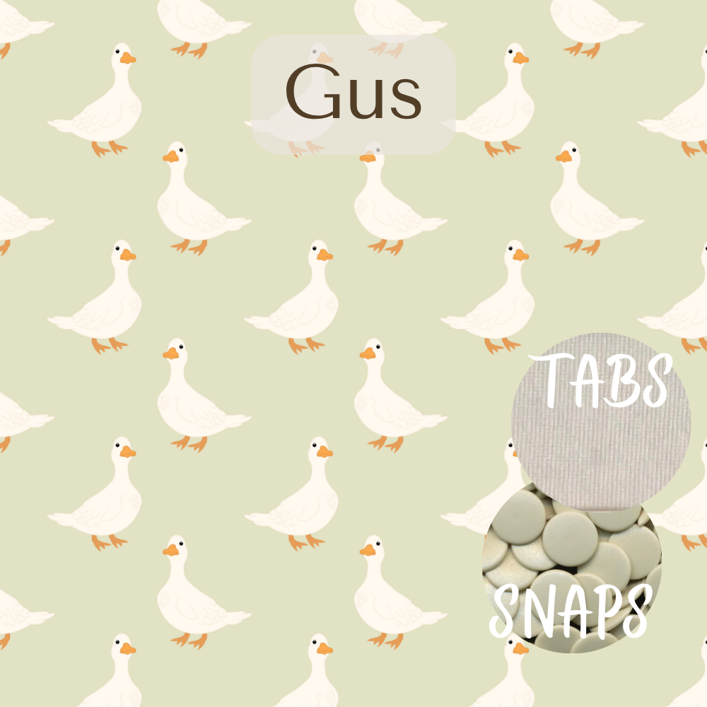 Gus Print Pocket Diaper Middlest and Maximest Flex Sizing