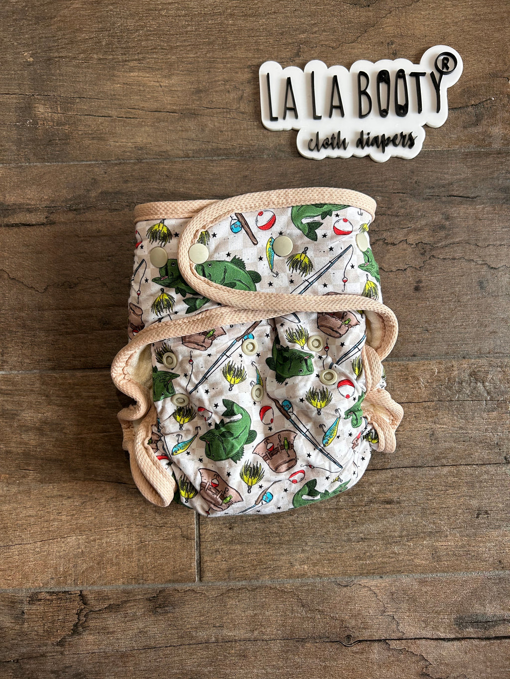 Flip Print Fluffluxe Middlest Fitted Diaper (9-40lbs)