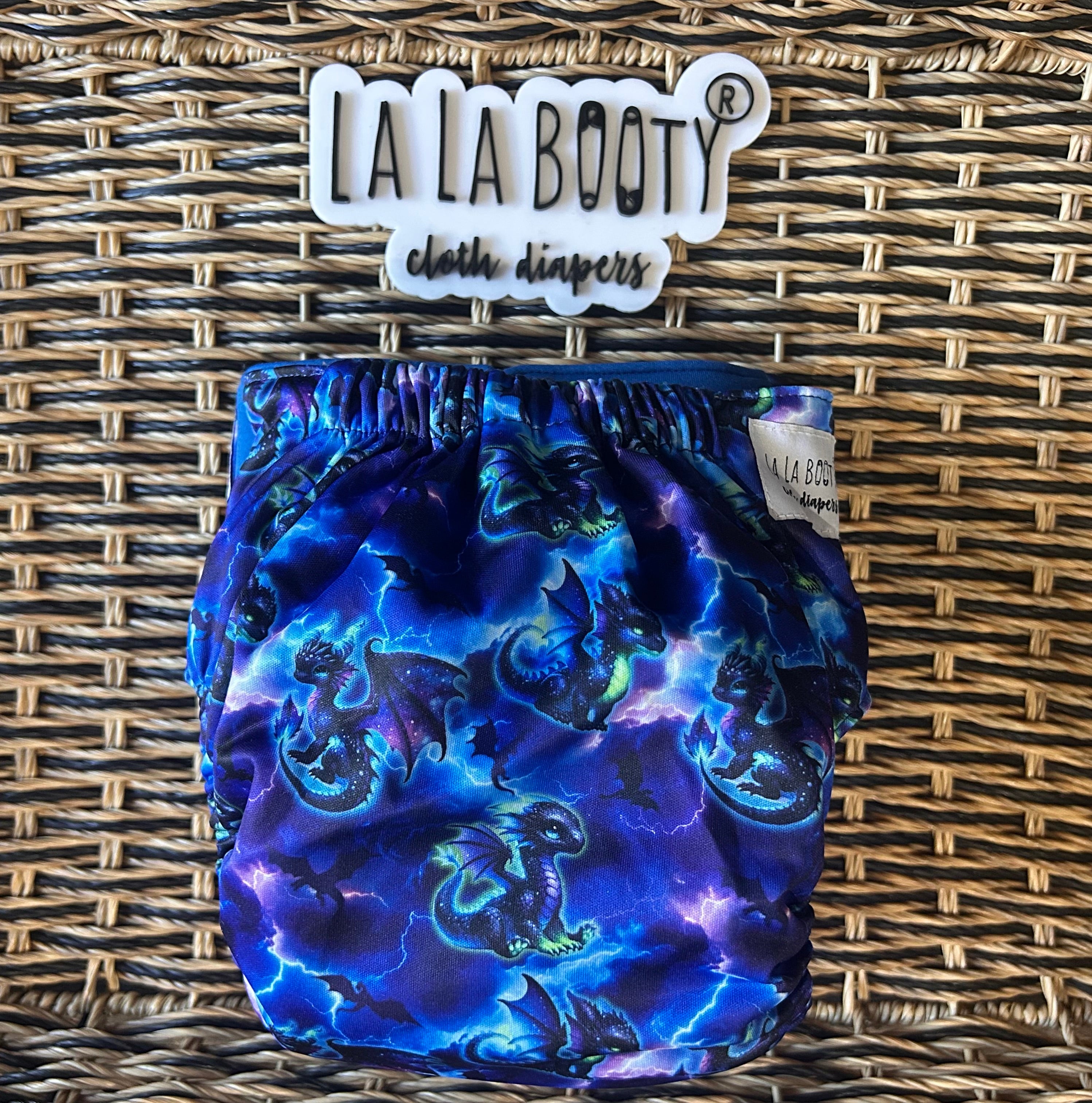 Fire Print Pocket Diaper Middlest and Maximest Flex Sizing