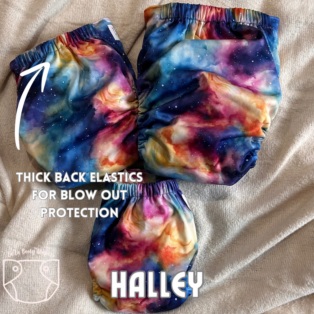 Halley Print Pocket Diaper Middlest and Maximest Flex Sizing