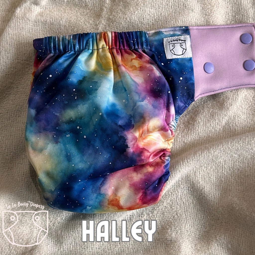 Halley Print Pocket Diaper Middlest and Maximest Flex Sizing