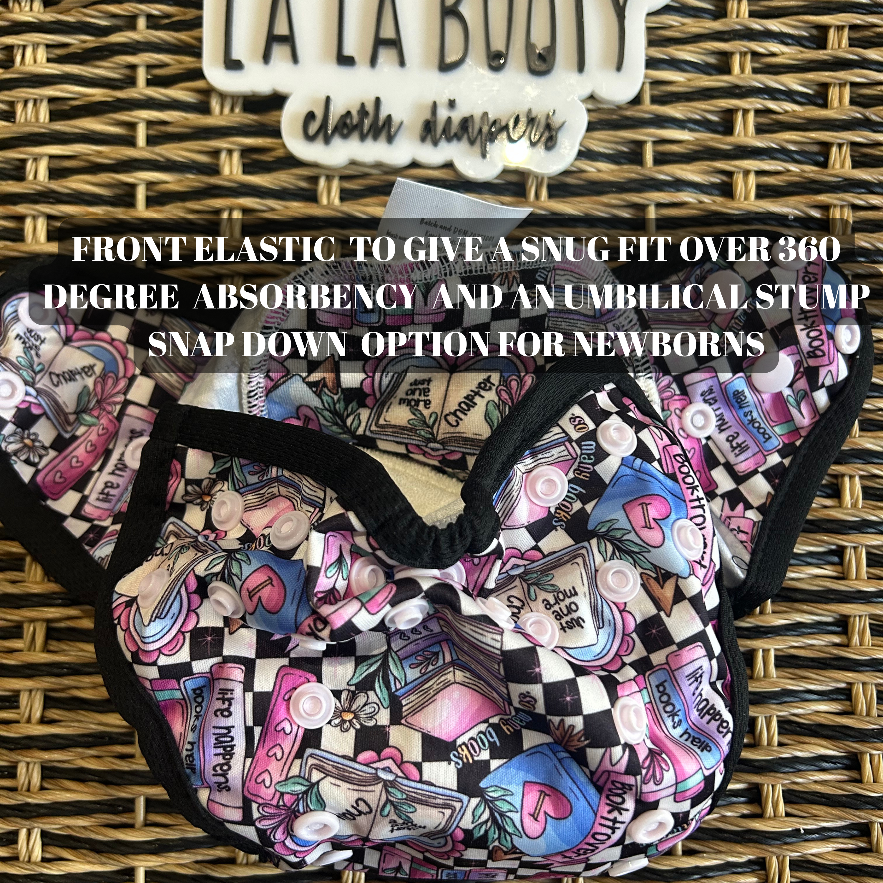 Bookish Print Cover Littlest (Up to 15lbs) - All in Two Style