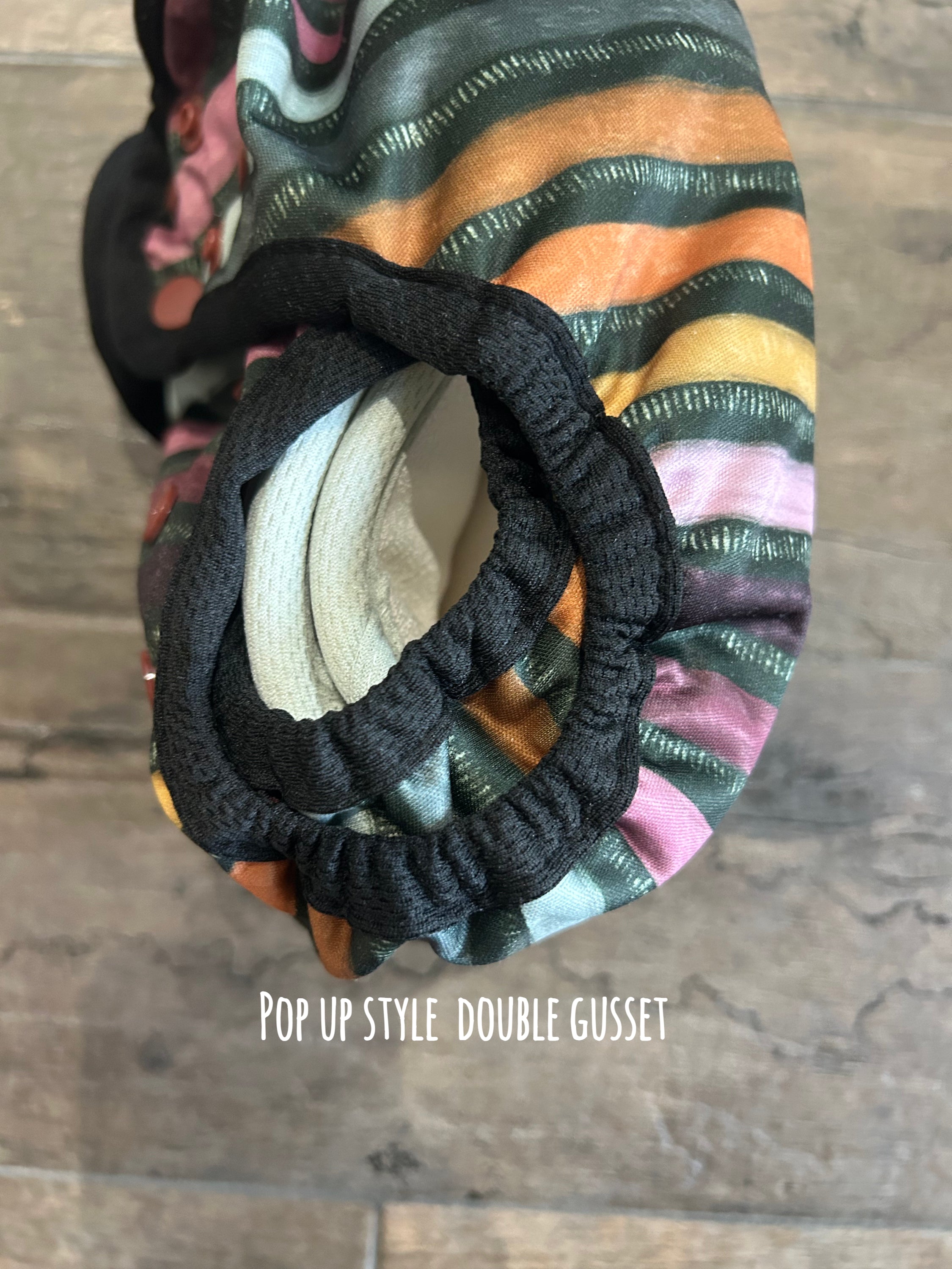 Astral Nectar Print Cover Diaper Middlest and Maximest Flex Sizing