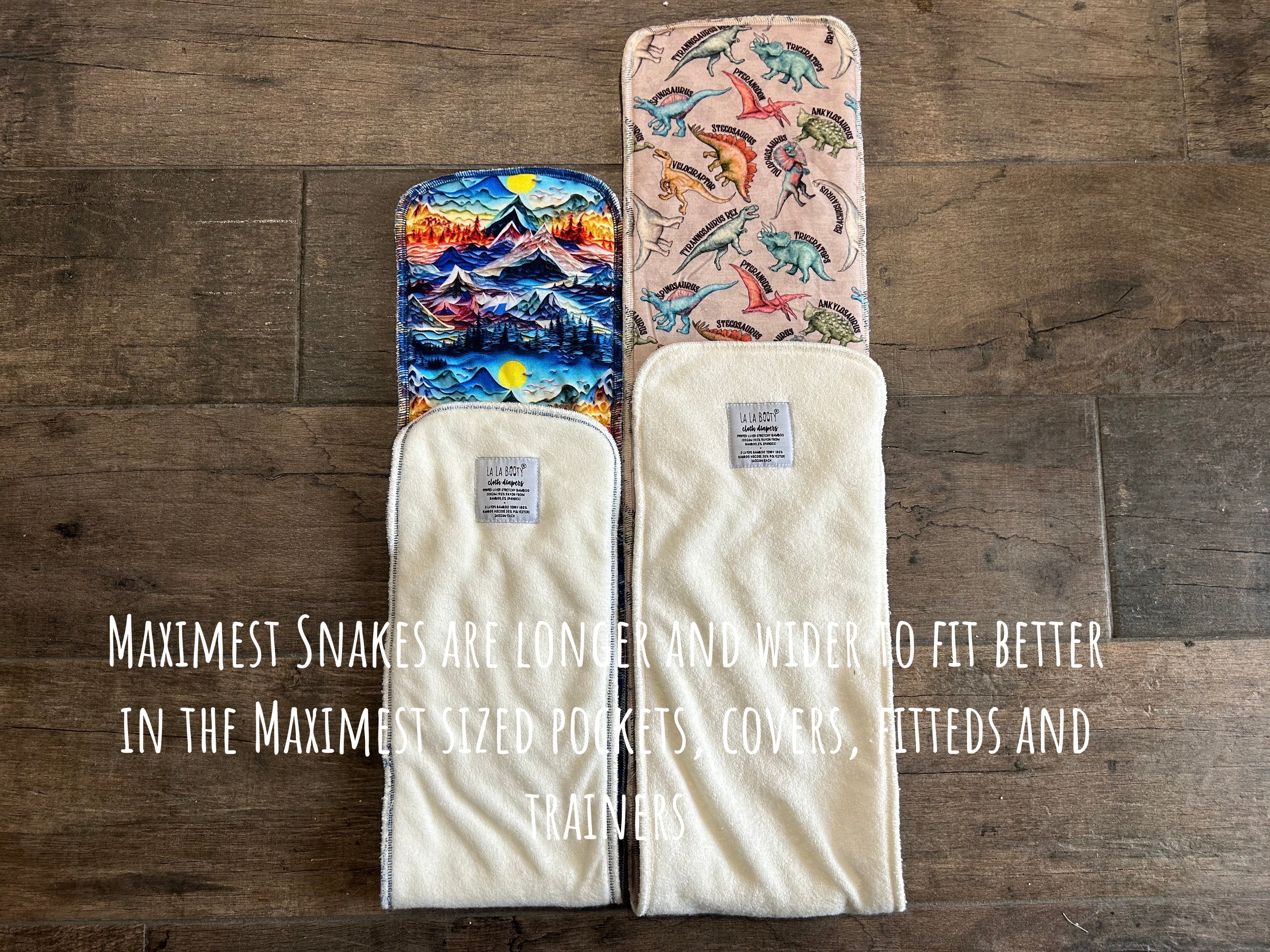 Astral Nectar Print Fluffluxe Middlest Fitted Diaper (9-40lbs)