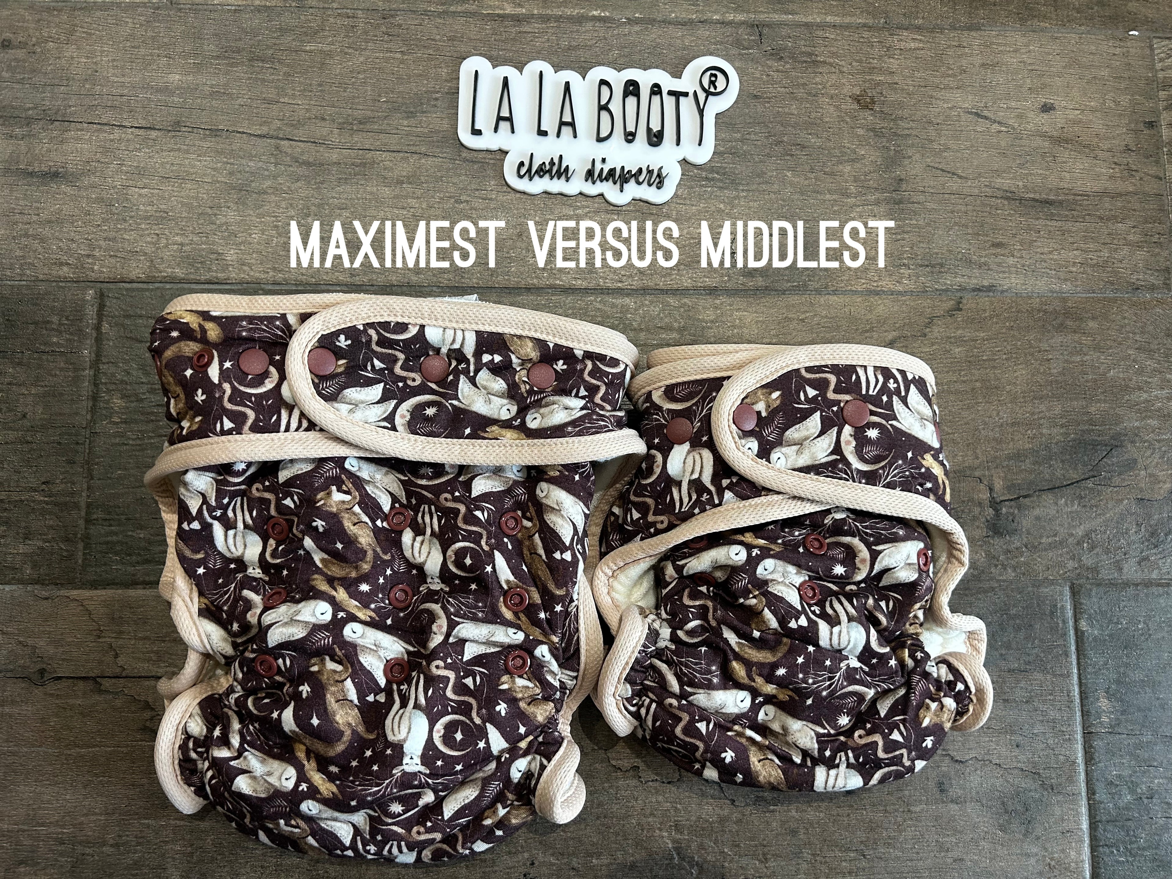 Bookish Print Fluffluxe Maximest Fitted Diaper (25-65lbs)