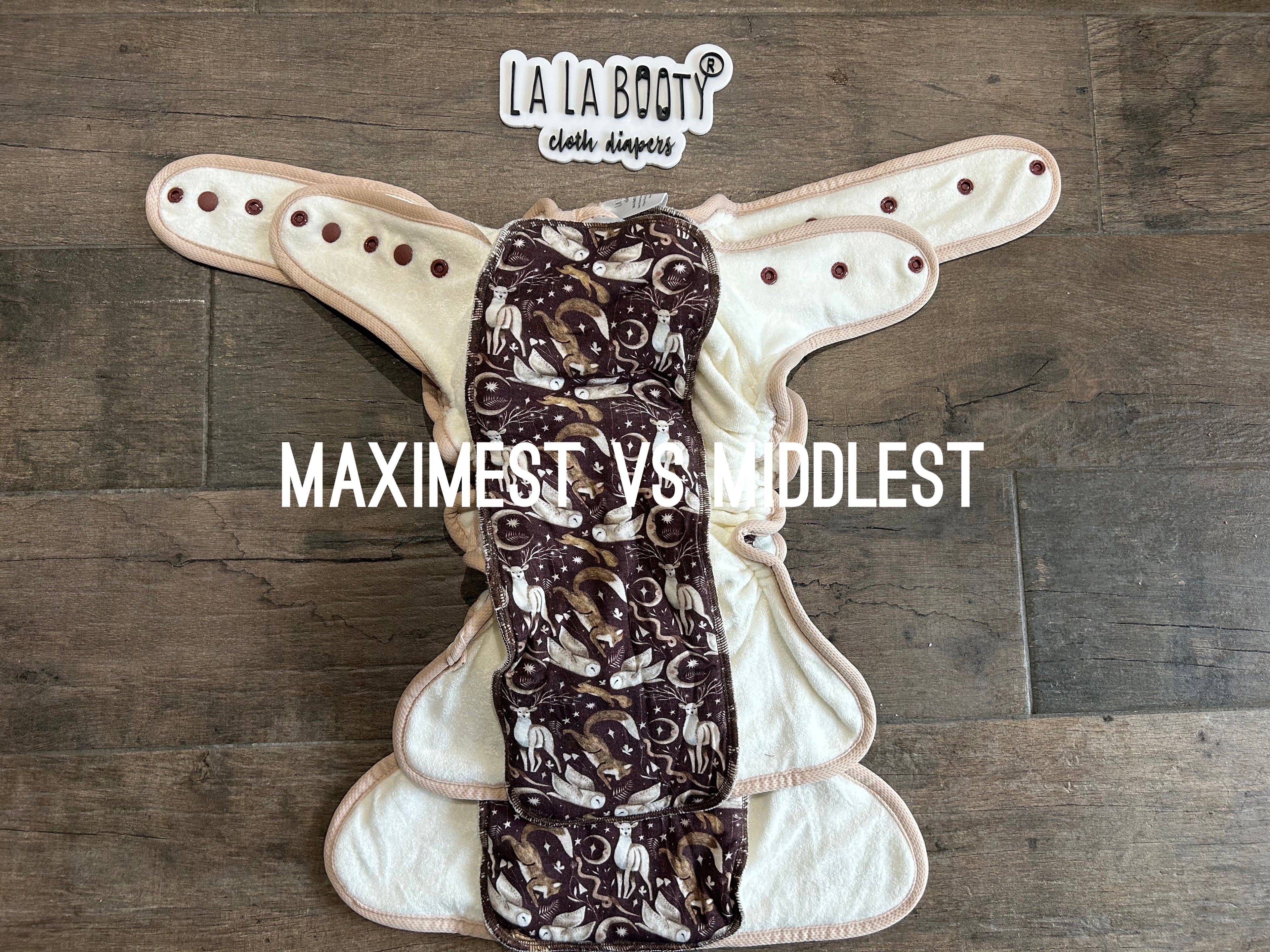 Bookish Print Fluffluxe Maximest Fitted Diaper (25-65lbs)