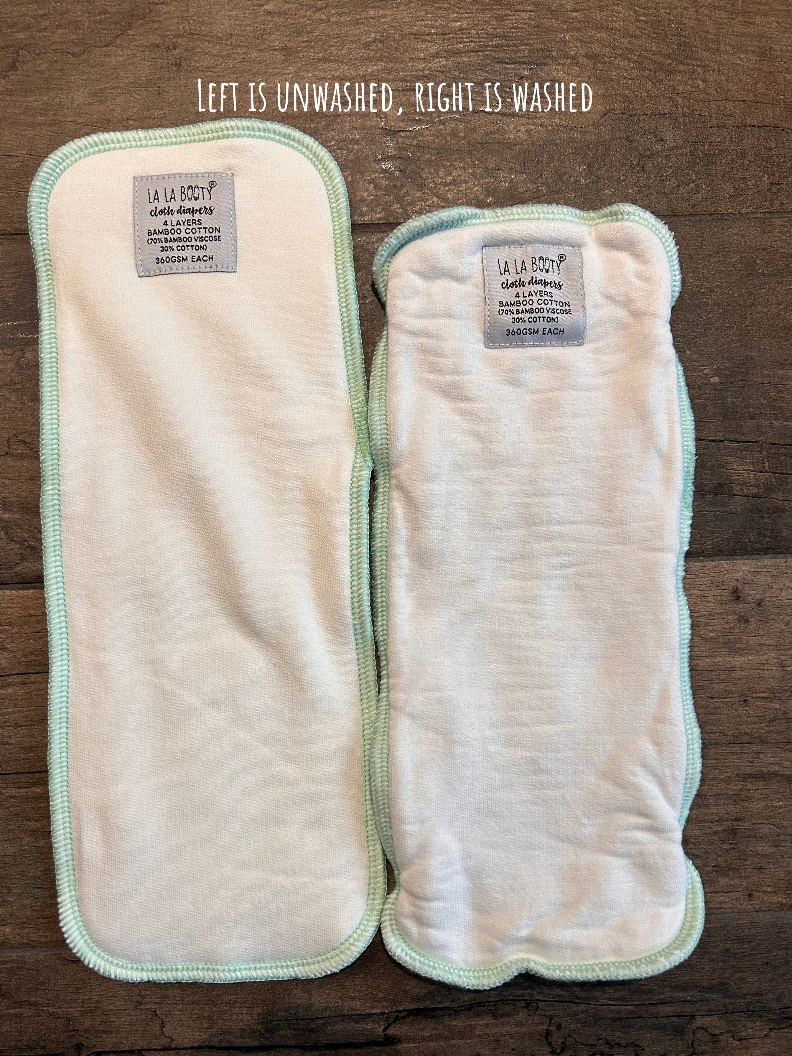 Mint Bamboo Cotton Inserts