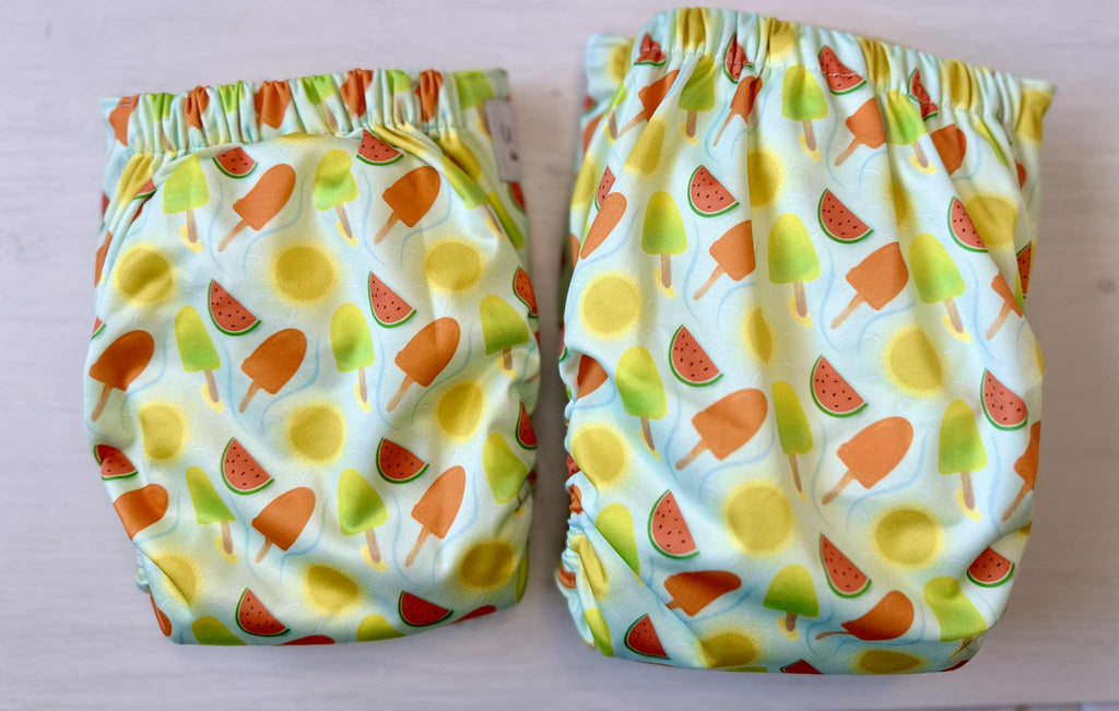 Ice Pop Print Pocket Diaper Middlest and Maximest Flex Sizing