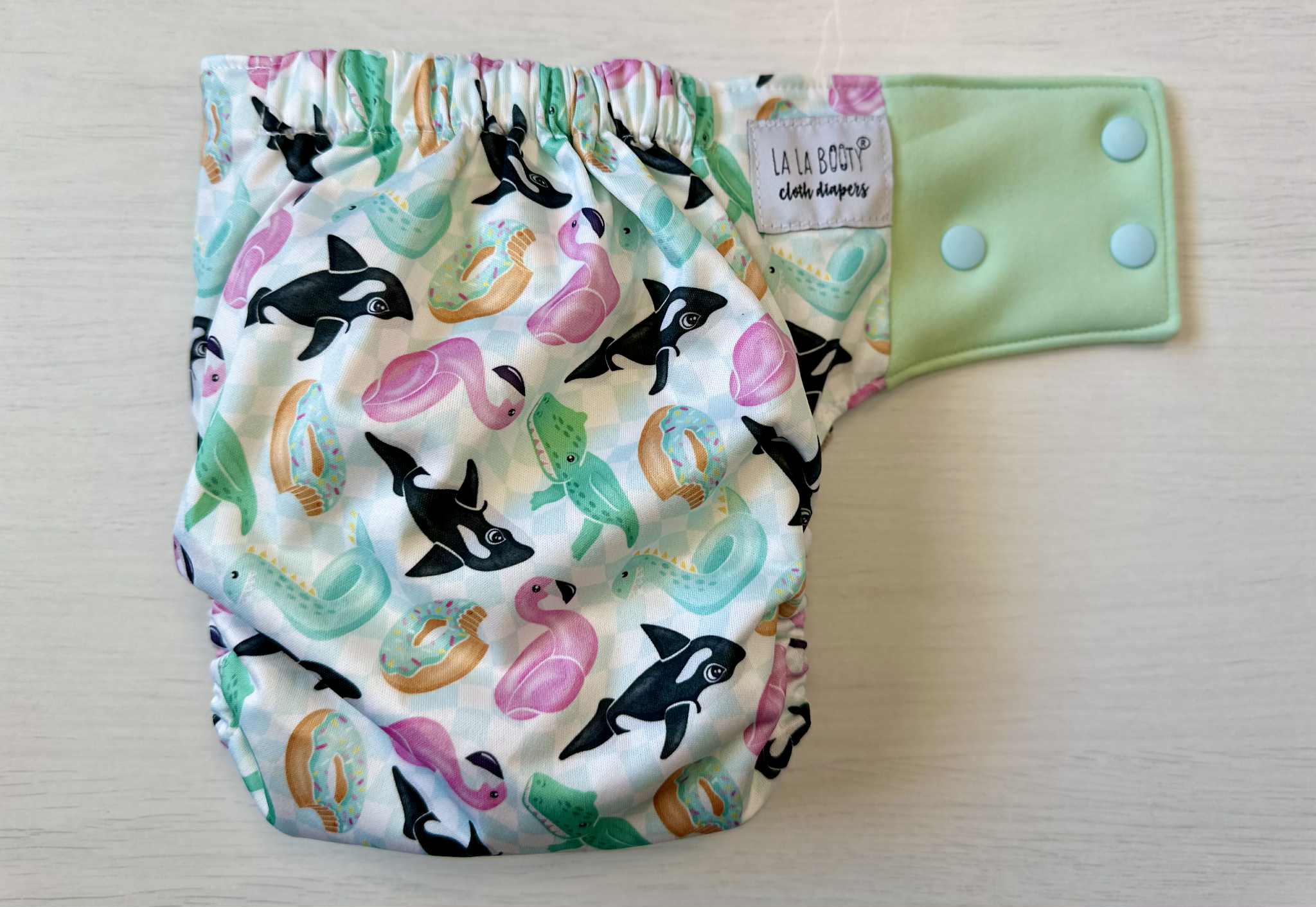 Johanna Print Pocket Diaper Middlest and Maximest Flex Sizing