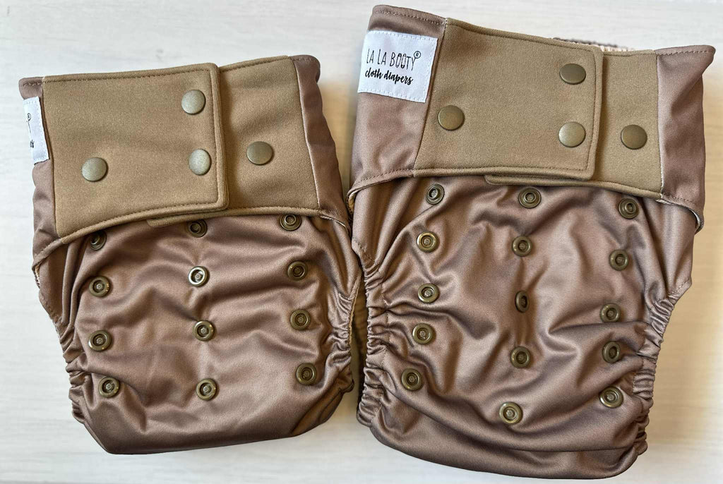 Leather Print Pocket Diaper Middlest and Maximest Flex Sizing