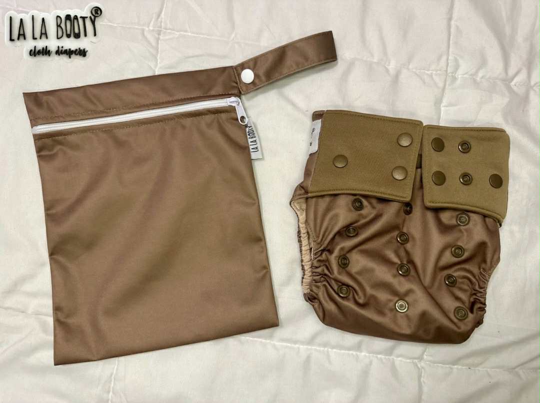 Leather Print Pocket Diaper Middlest and Maximest Flex Sizing