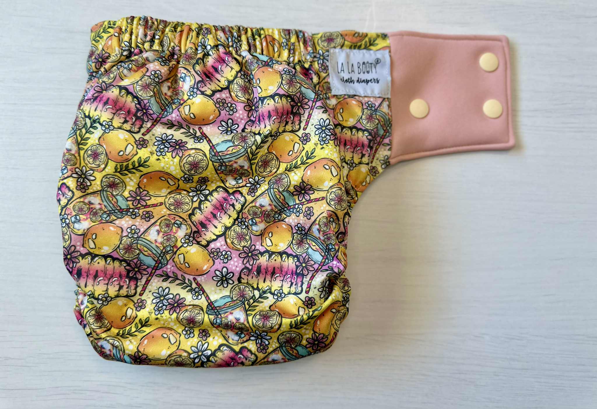 Lemon Squeezy Print Pocket Diaper Middlest and Maximest Flex Sizing