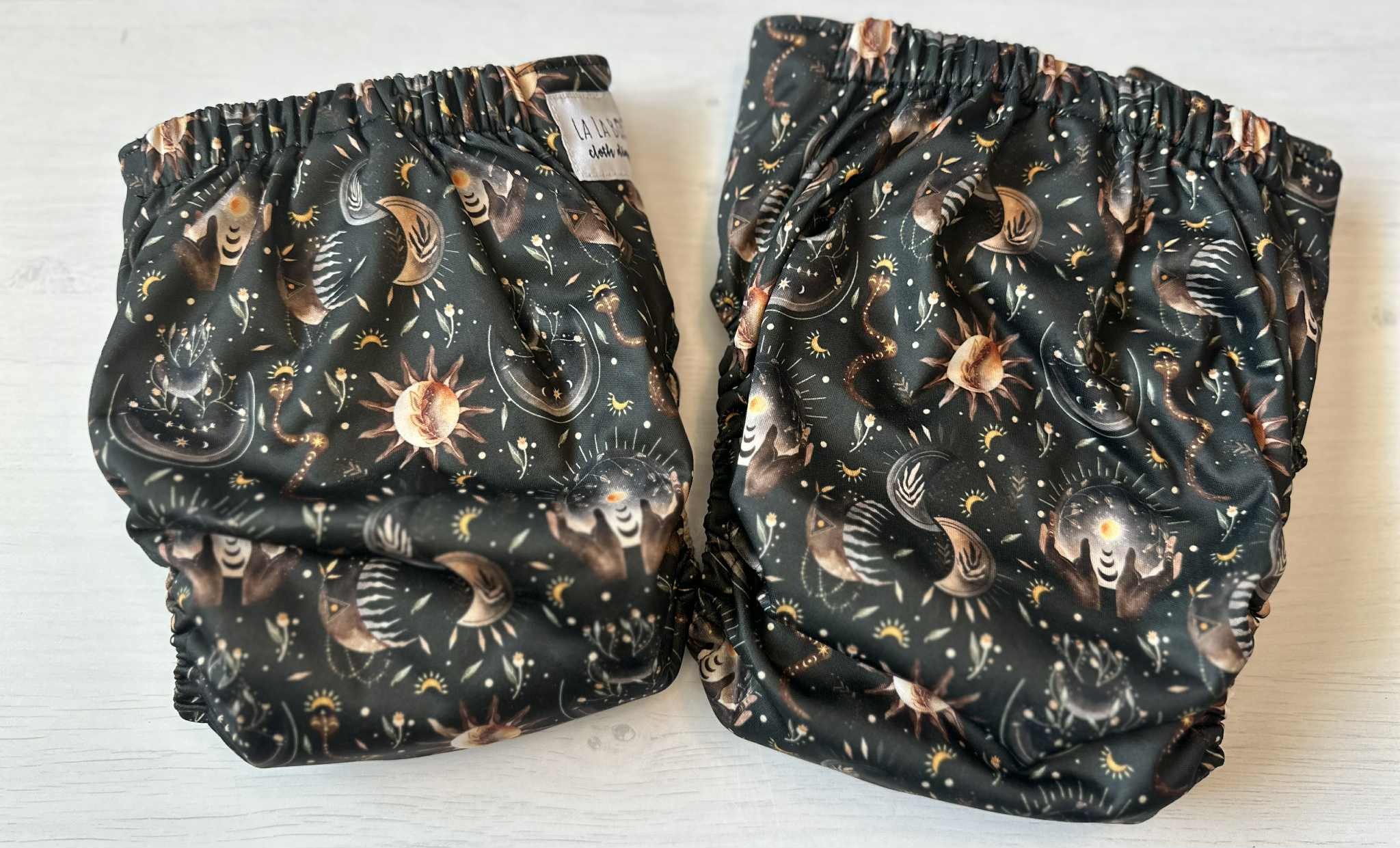 Luna Print Pocket Diaper Middlest and Maximest Flex Sizing