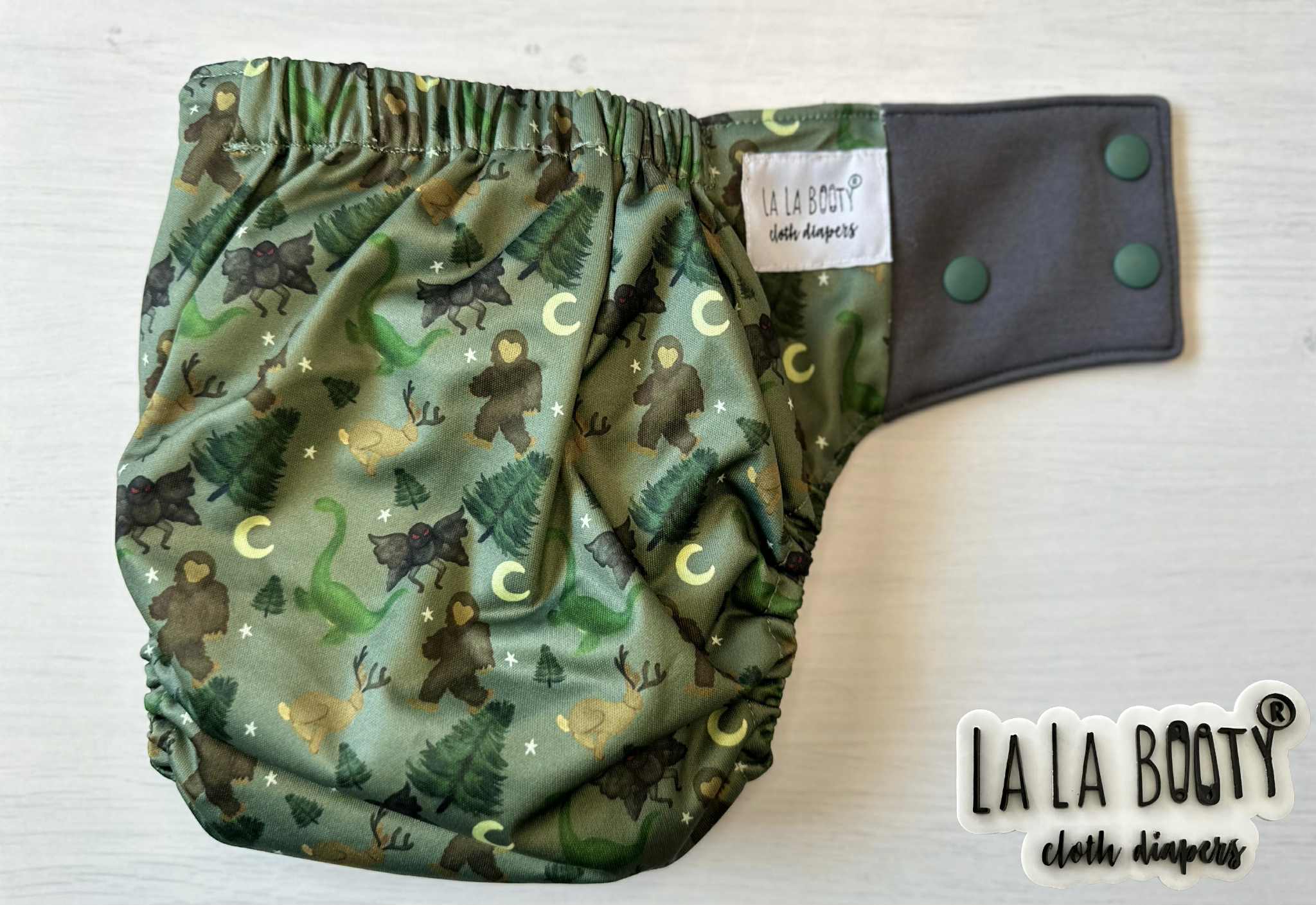 Mythwood Print Pocket Diaper Middlest and Maximest Flex Sizing